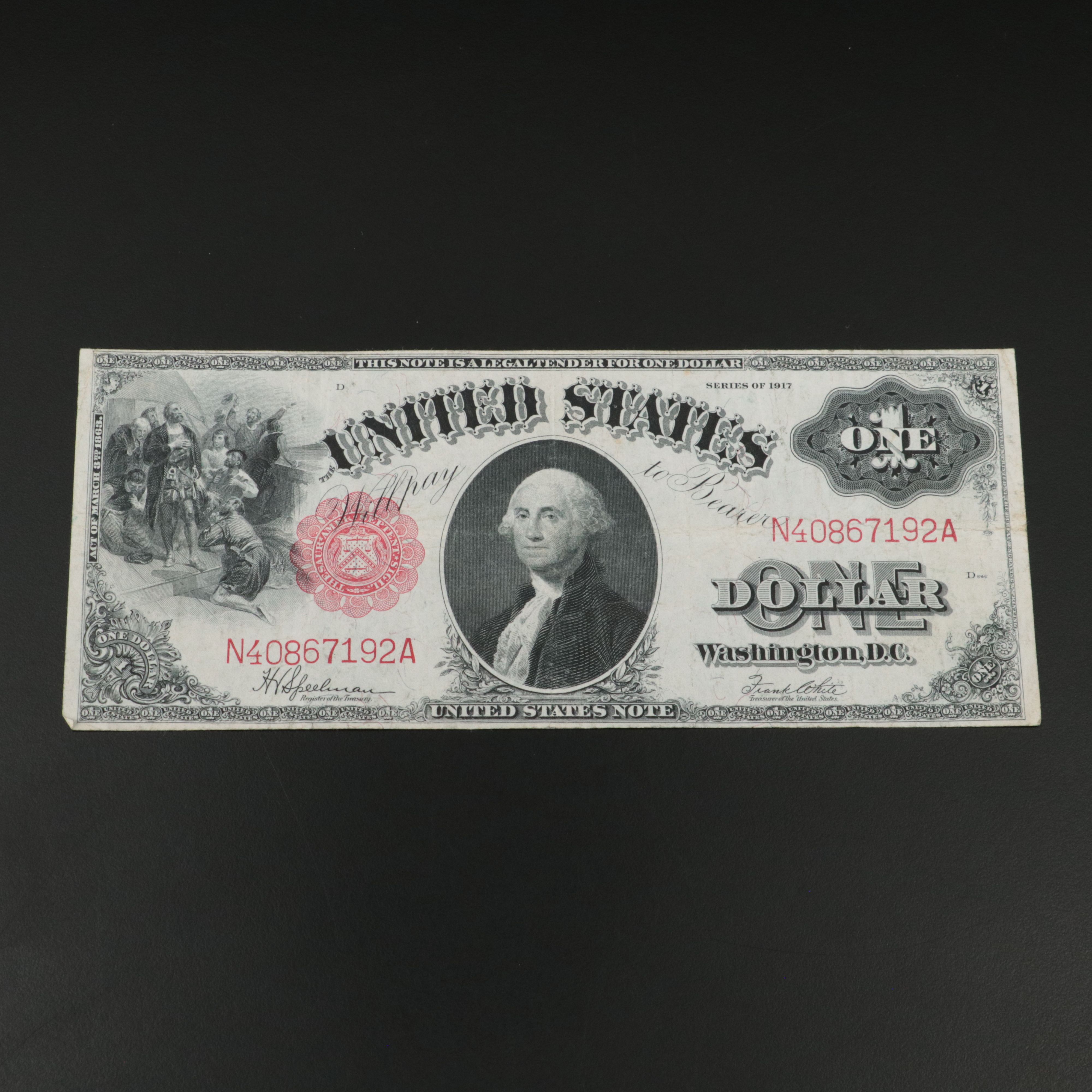 U.S. 1917 One Dollar Legal Tender Note