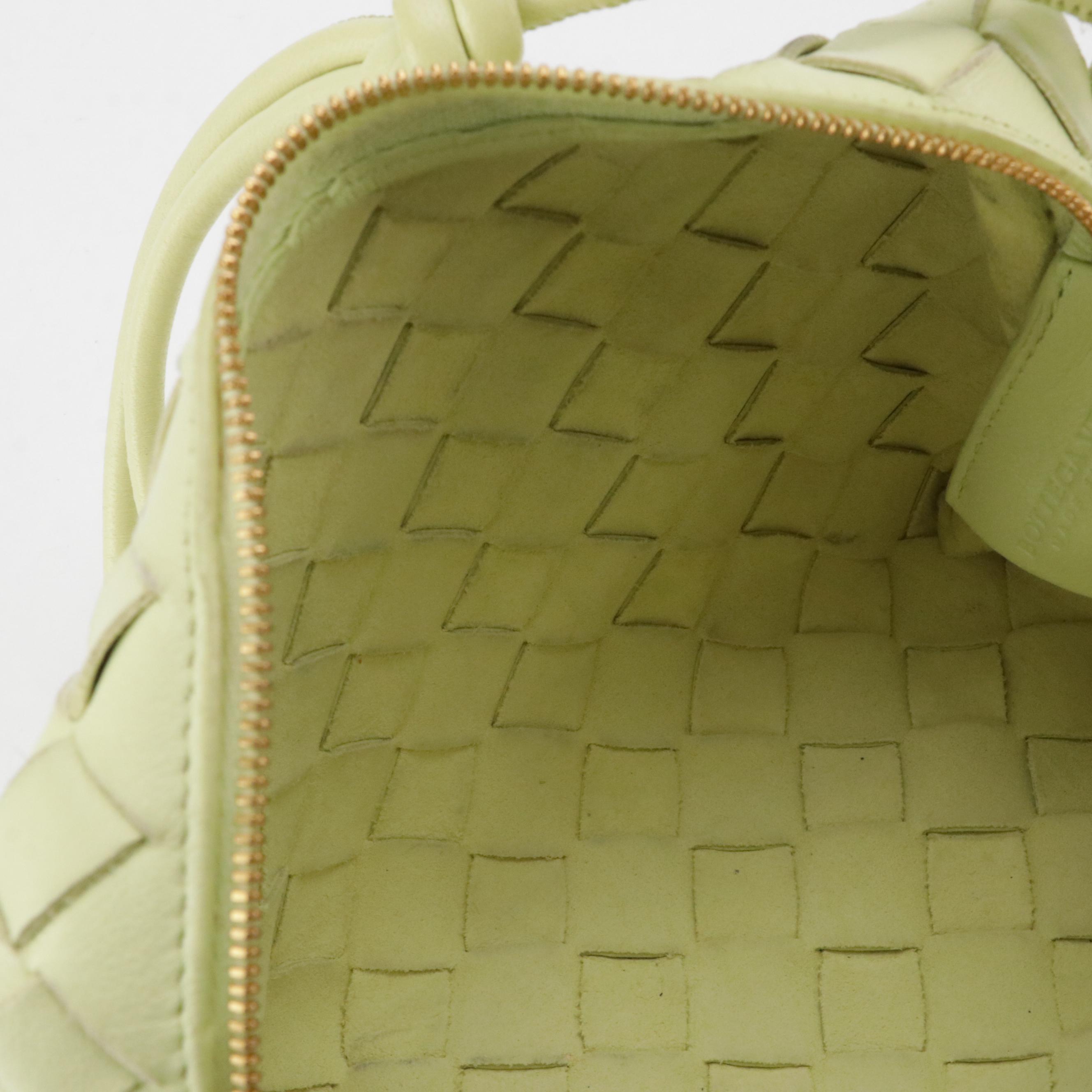 Bottega Veneta Intrecciato Leather Mini Loop Zip-Top Shoulder Bag