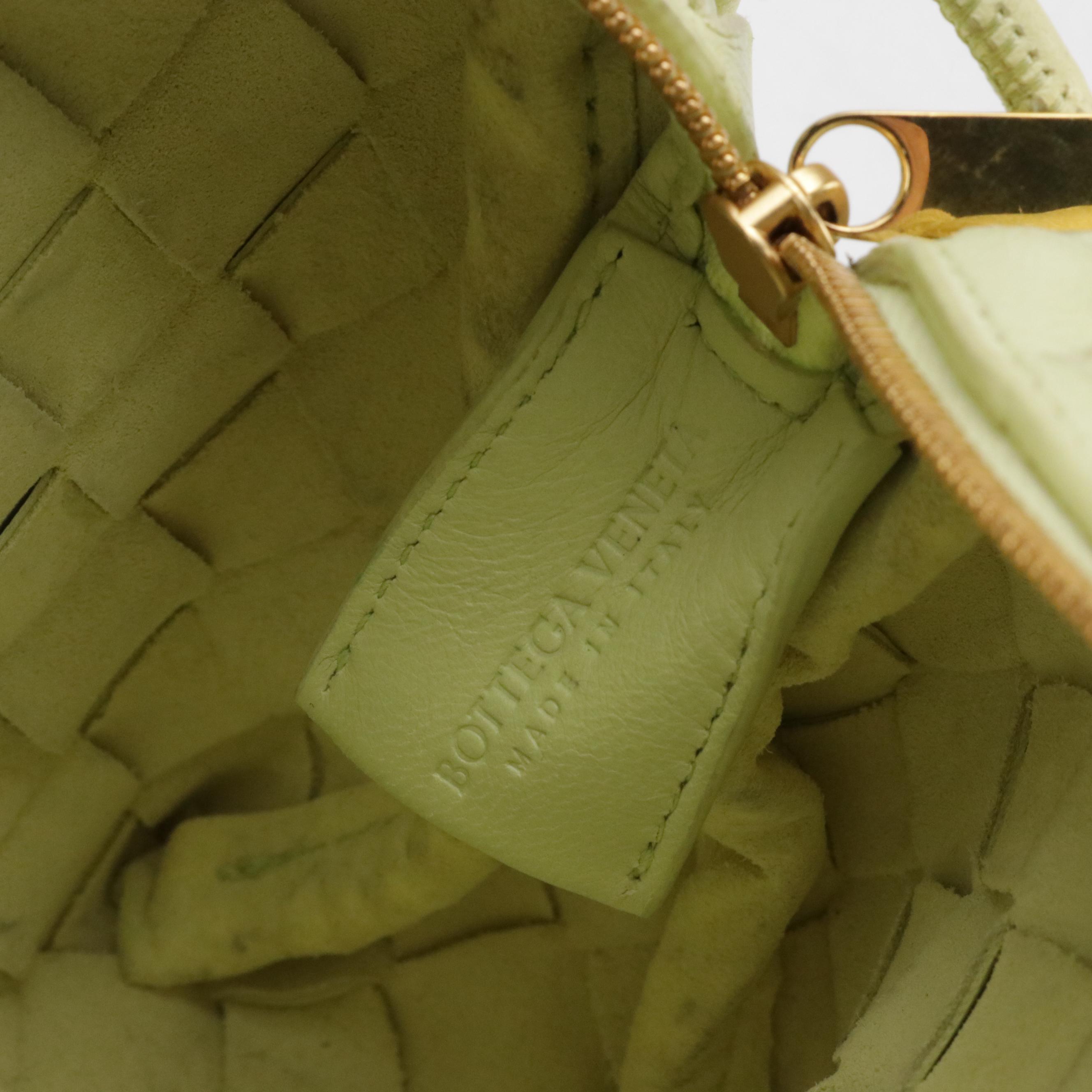 Bottega Veneta Intrecciato Leather Mini Loop Zip-Top Shoulder Bag