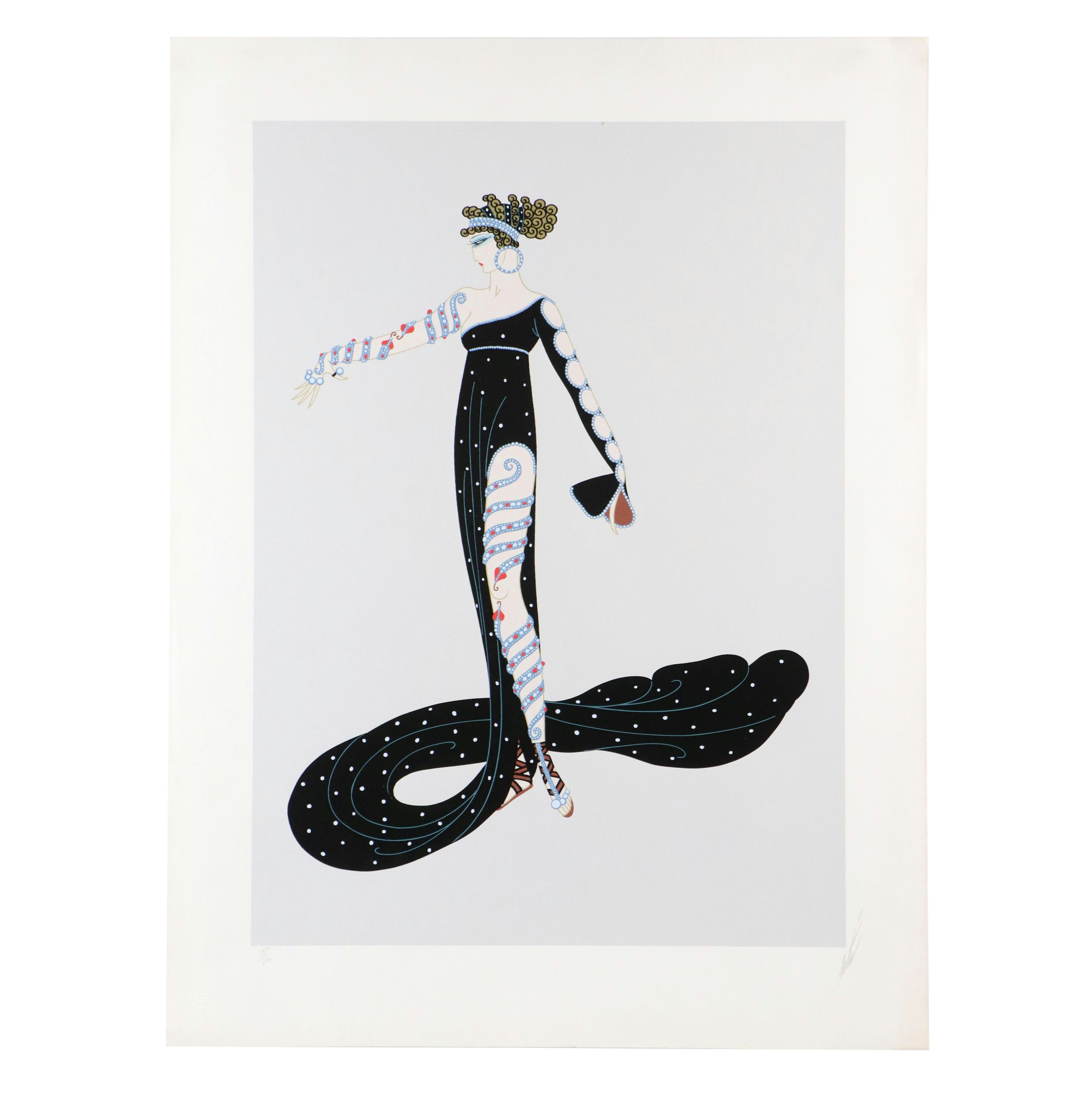 Erté Figural Serigraph "La Merveilleuse," 1980