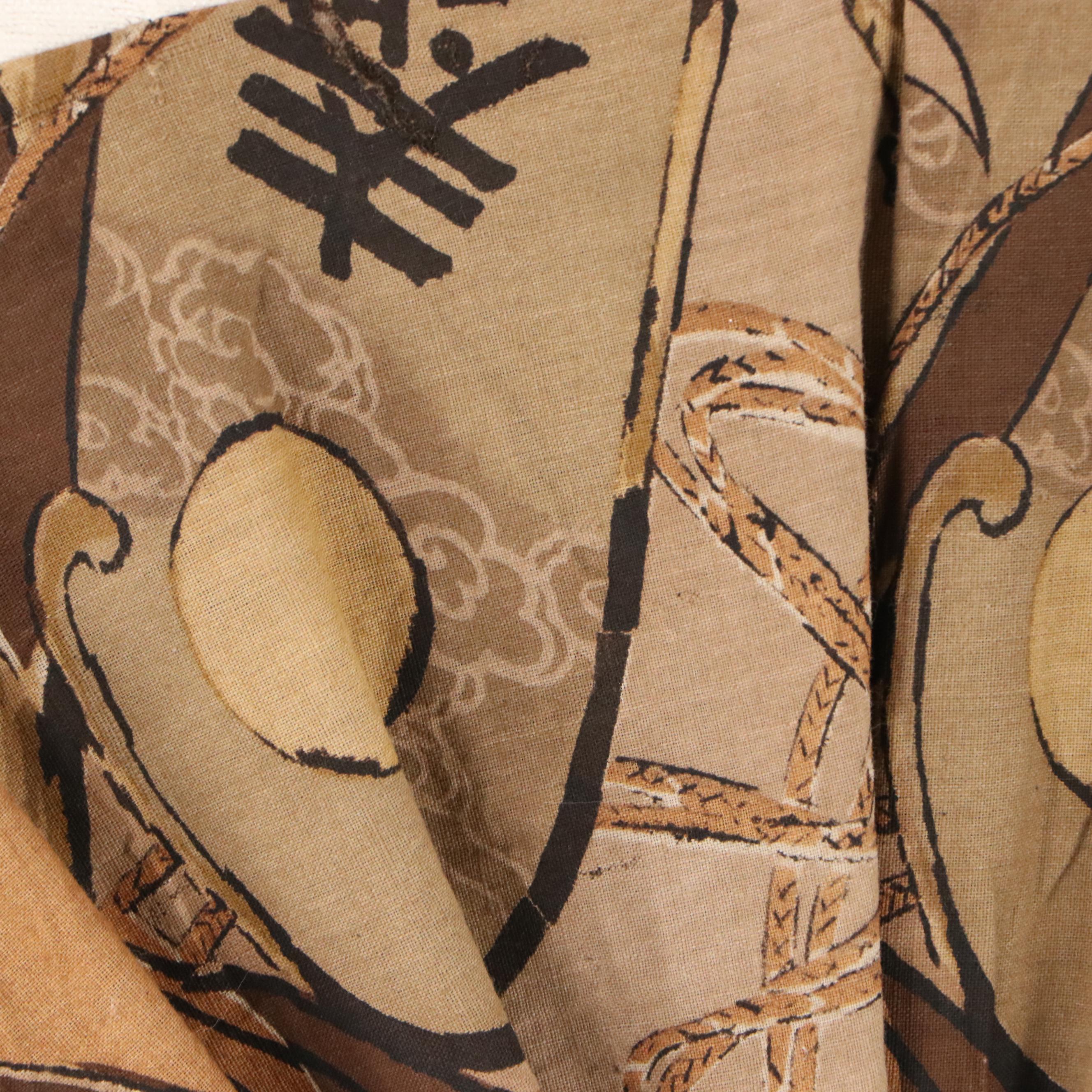 Japanese Tied Obi and Medallion Signed Display in Frame