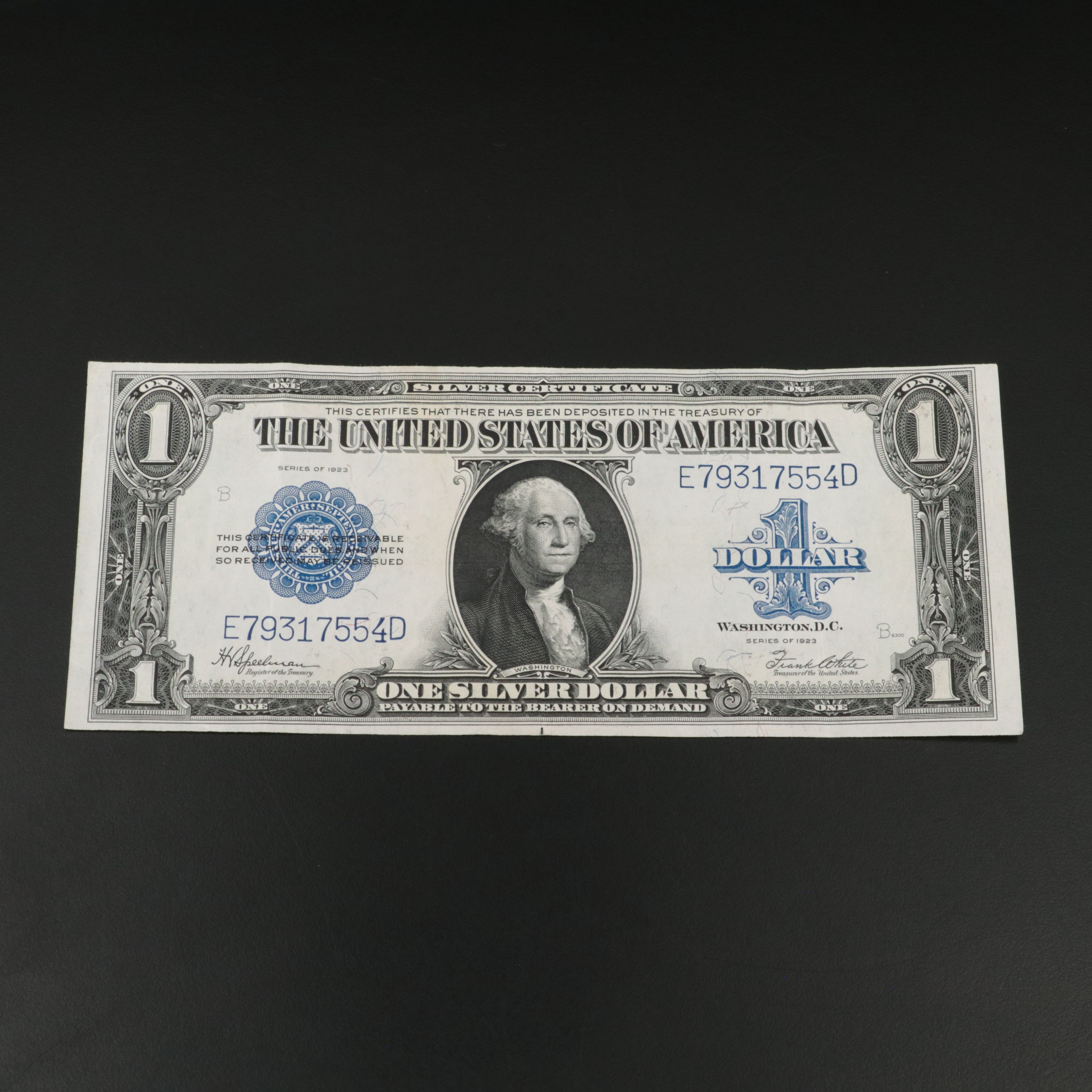 Large Size 1923 One Dollar Silver Certificate