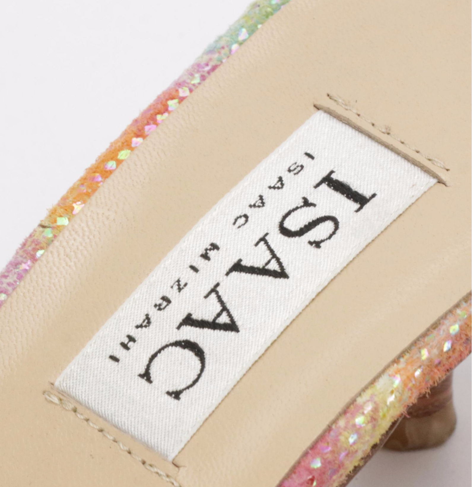 Isaac Mizrahi Shimmery Tie-Dye Suede Sandals in Box