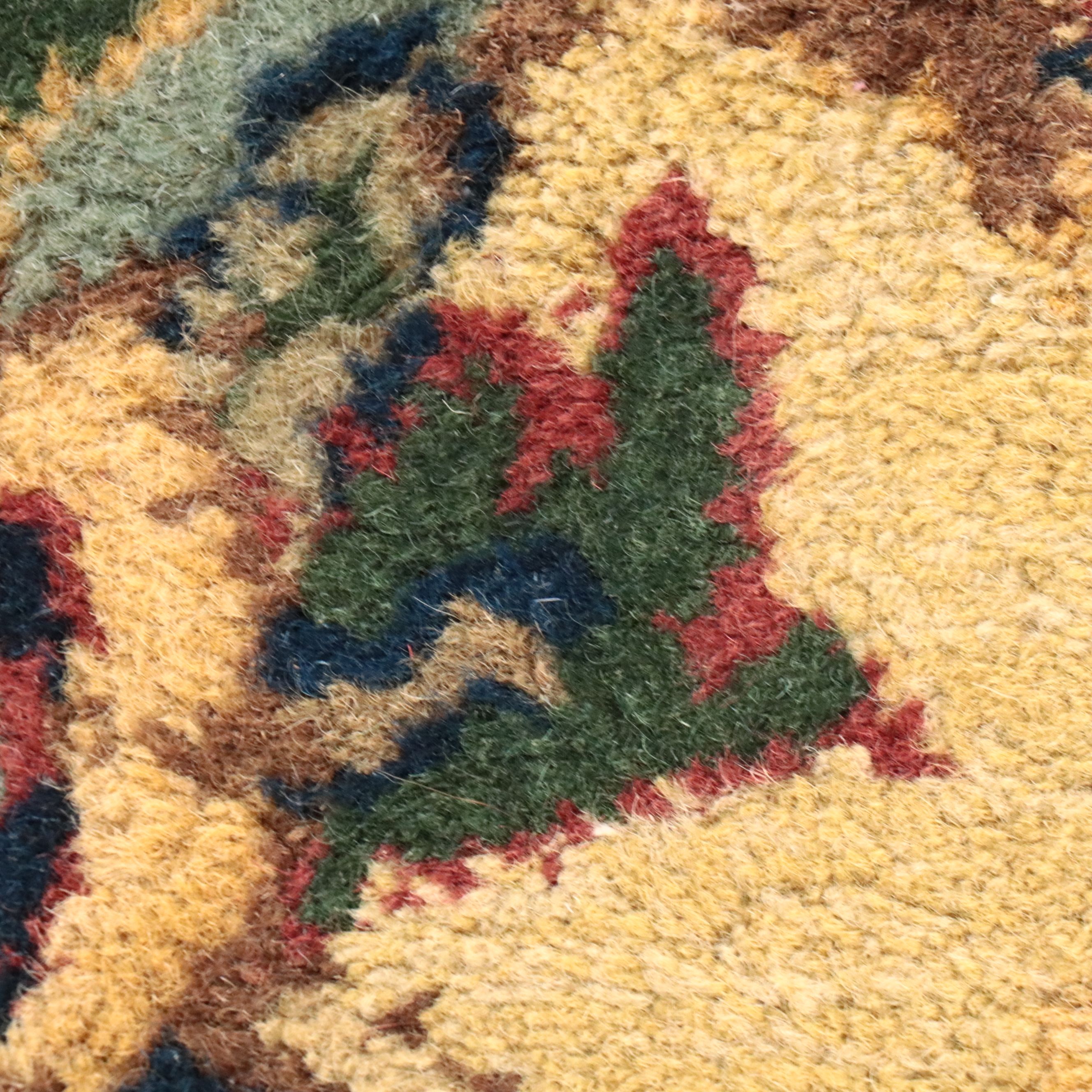 8'1 x 10'7 Hand-Tufted Indo-Persian Bakhtiari Style Area Rug