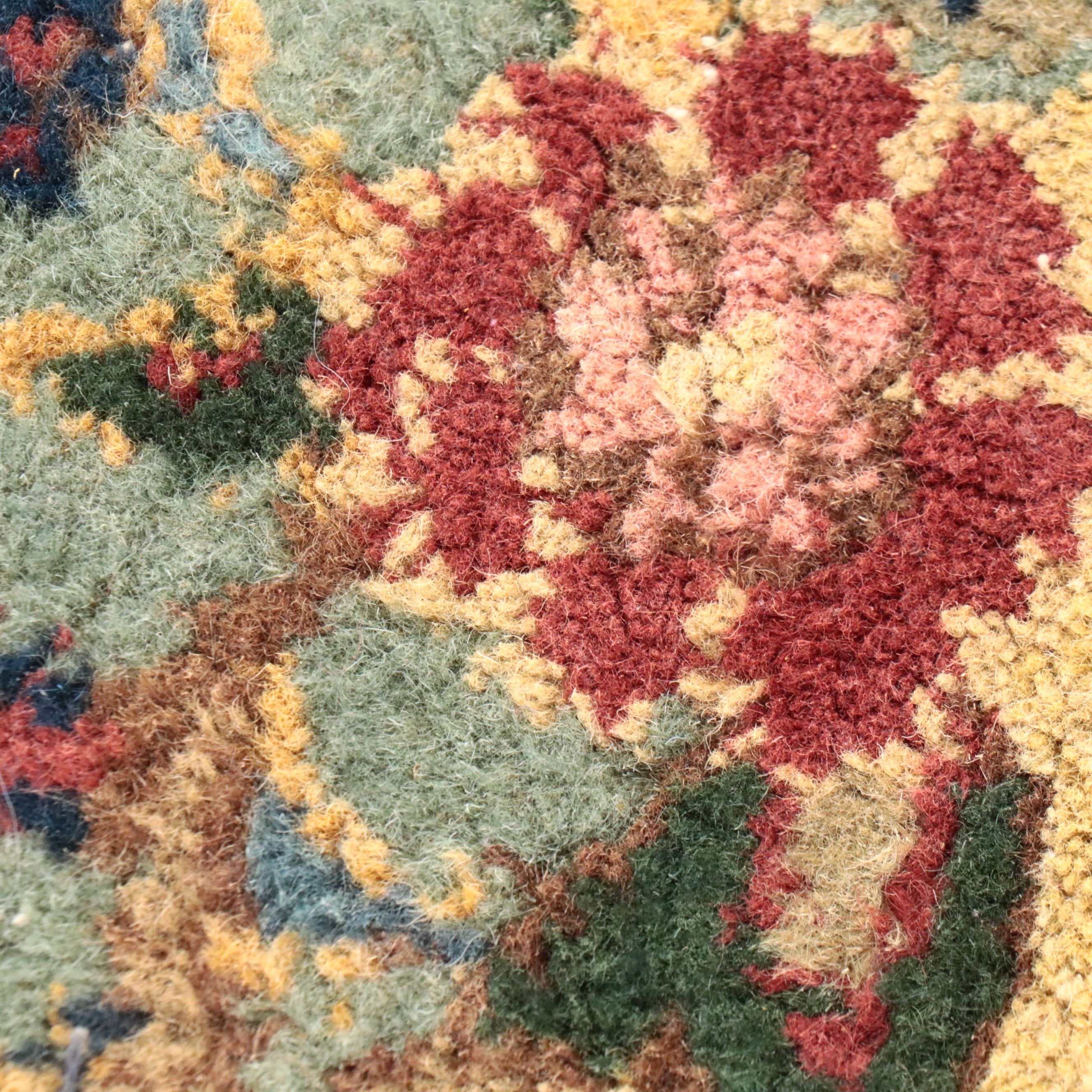 8'1 x 10'7 Hand-Tufted Indo-Persian Bakhtiari Style Area Rug