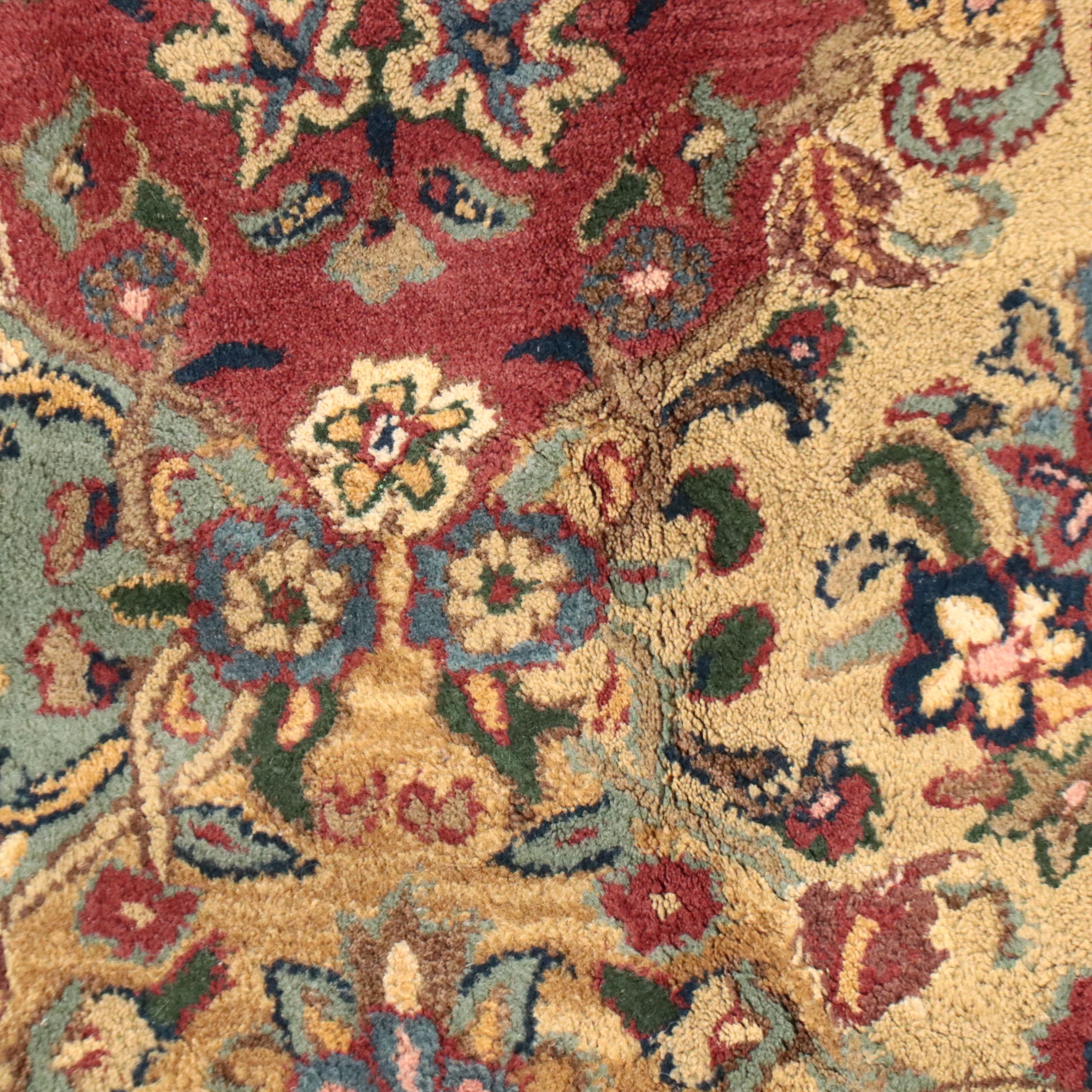 8'1 x 10'7 Hand-Tufted Indo-Persian Bakhtiari Style Area Rug