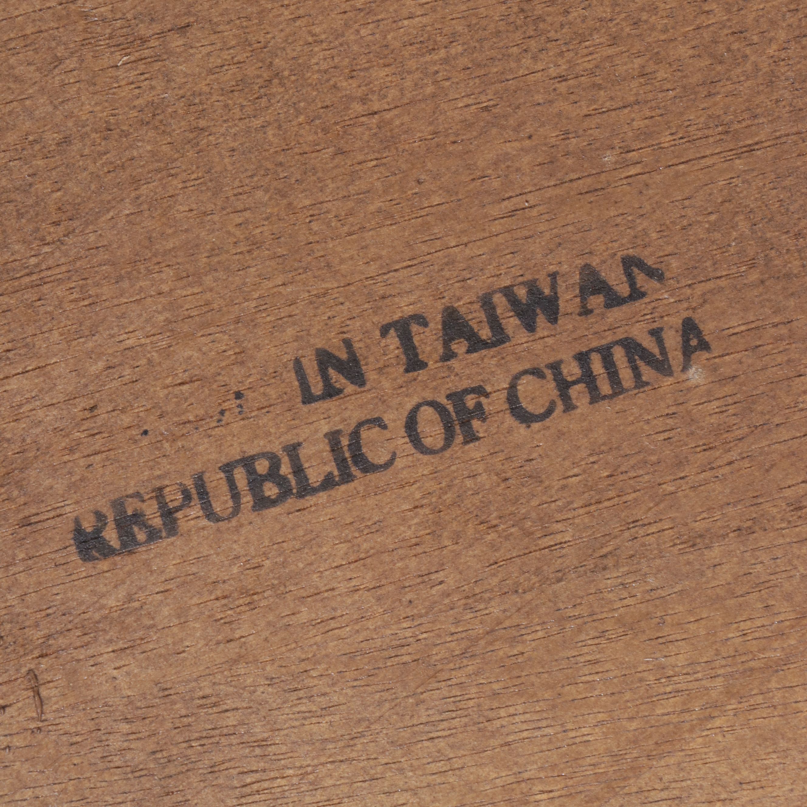 Five Piece Jacobean Style Walnut Finish Dining Set