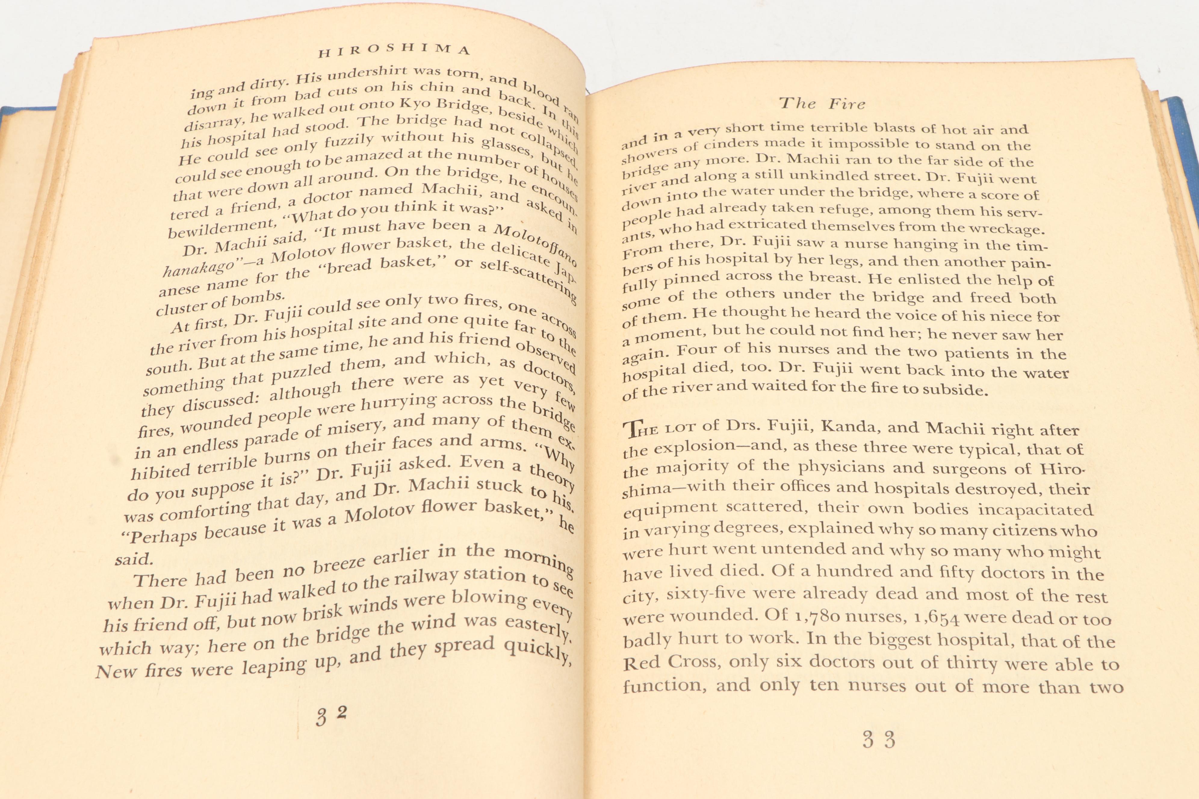 FIrst Edition "Hiroshima" by John Hersey, 1946