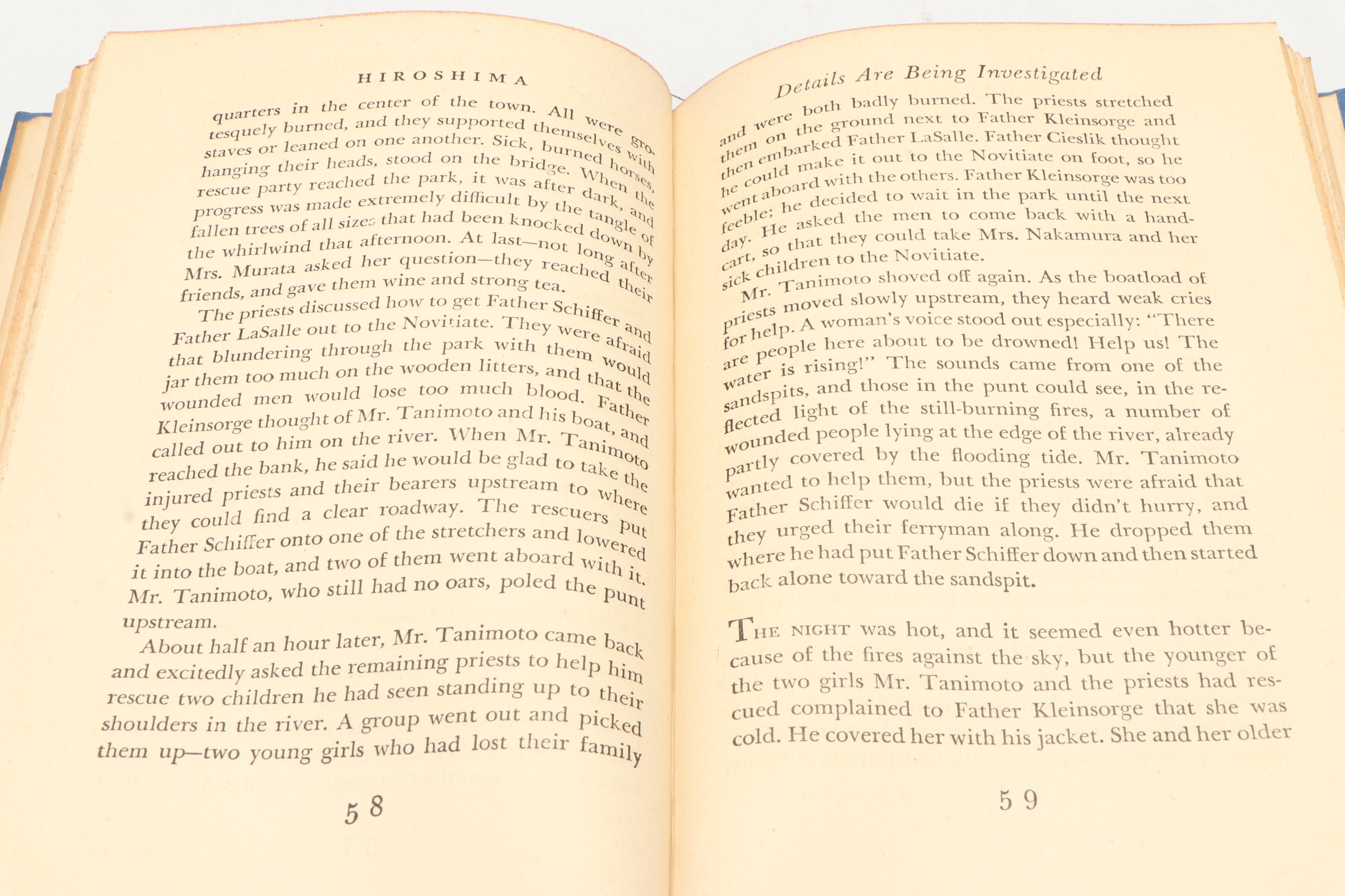 FIrst Edition "Hiroshima" by John Hersey, 1946