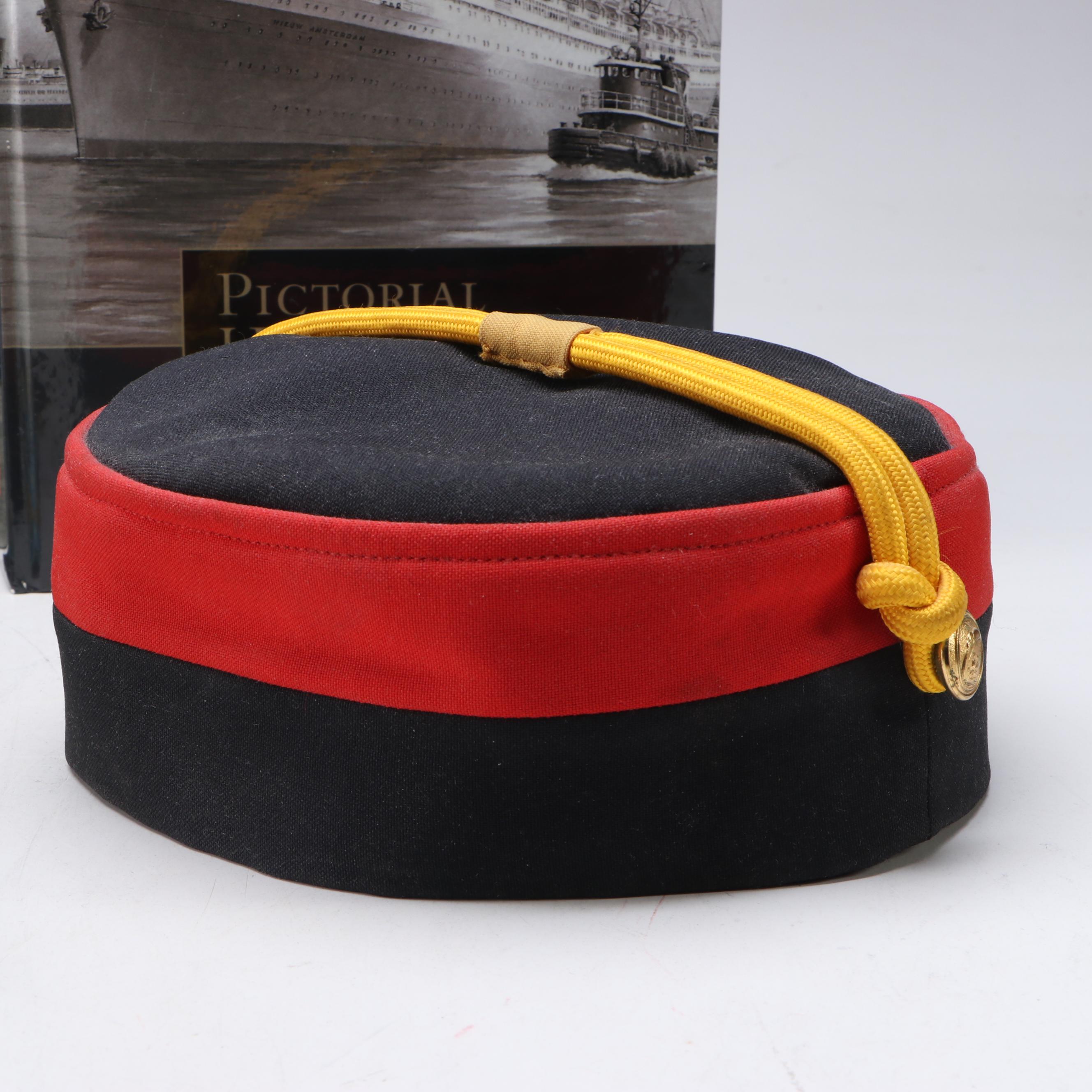 SS Nieuw Amsterdam Flatware with Cruise Ship Staff Hat, Books and Other Décor