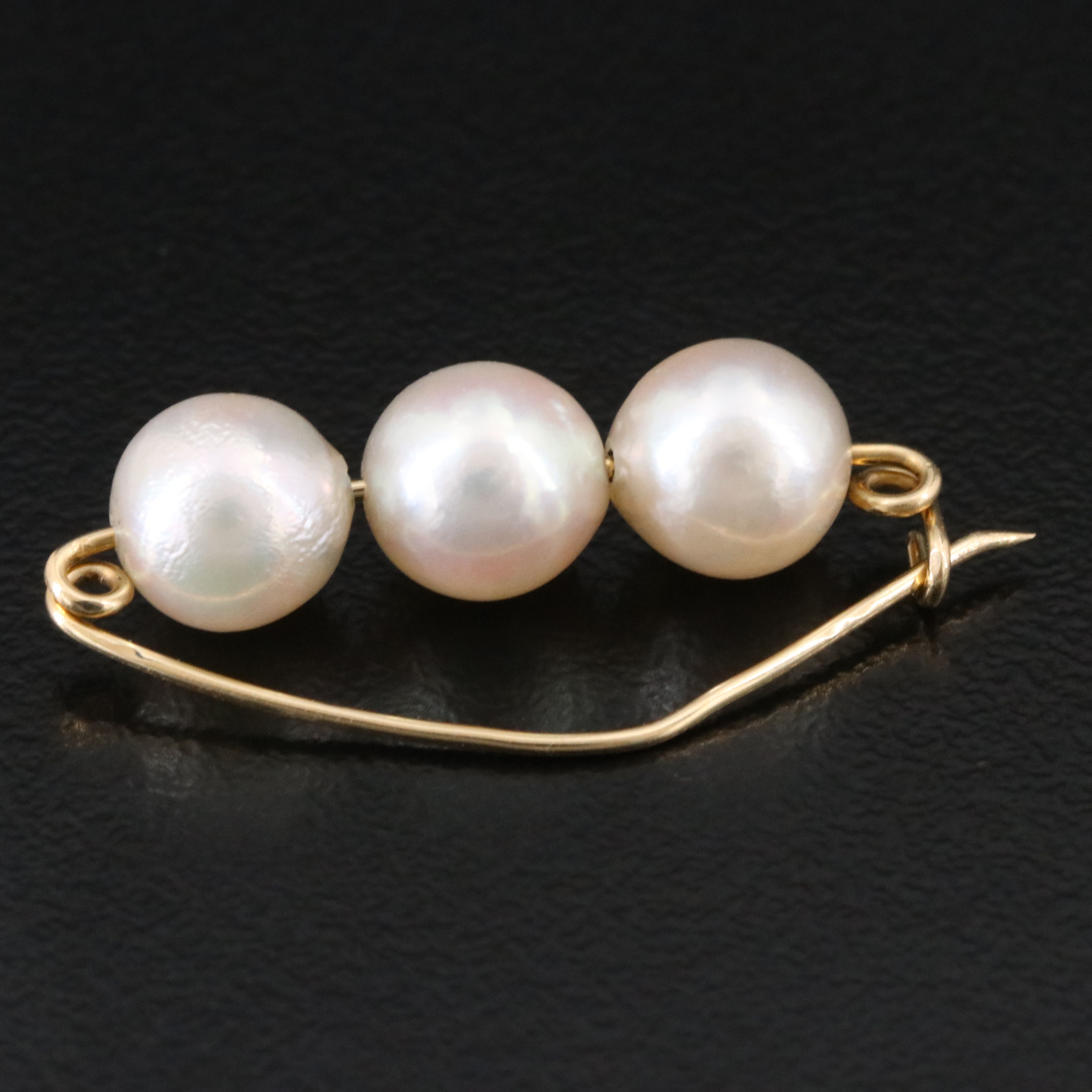 14K Pearl Brooch