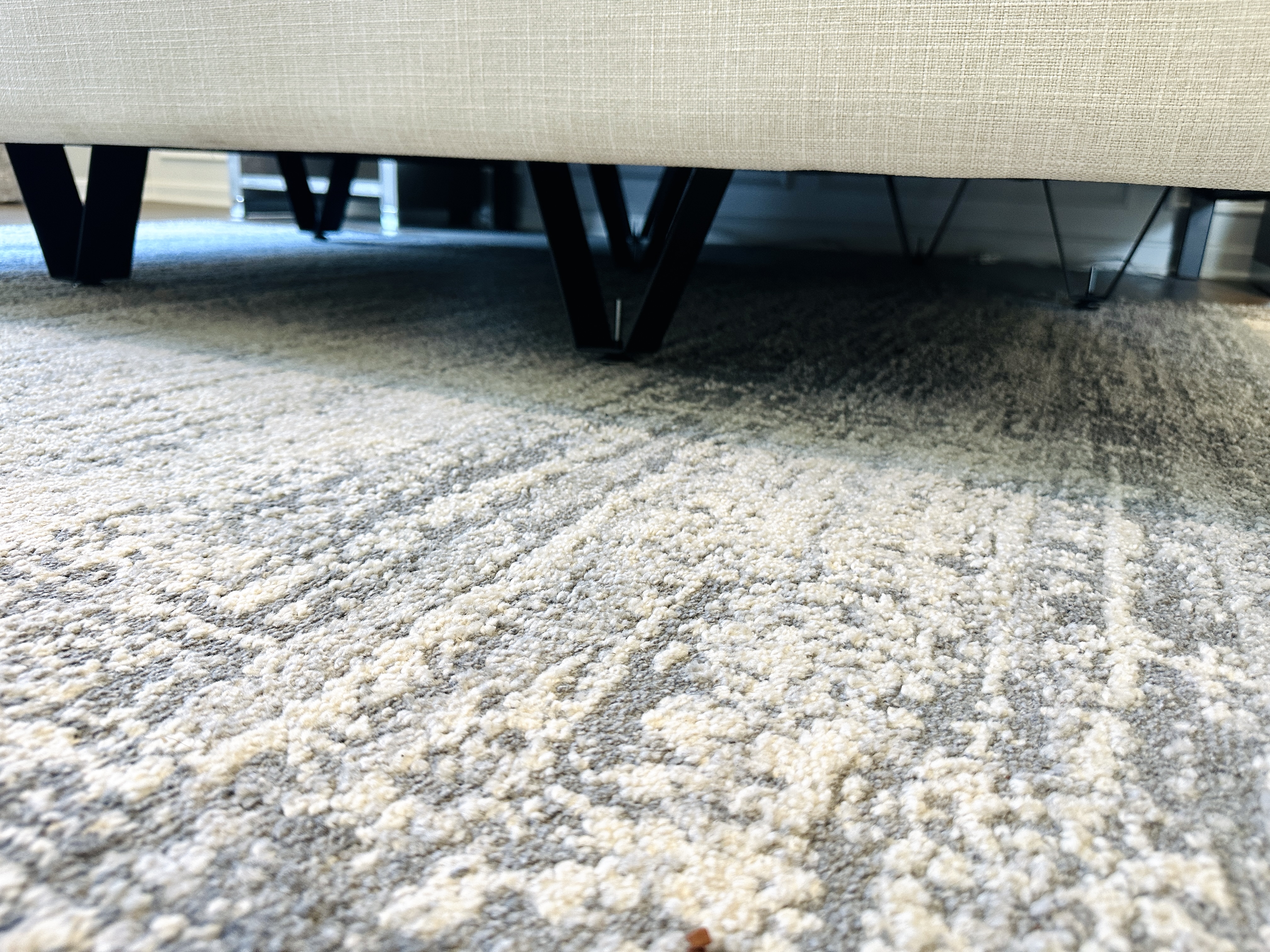 Pottery Barn "Atwell" Upholstered Metal King Size Canopy Bed