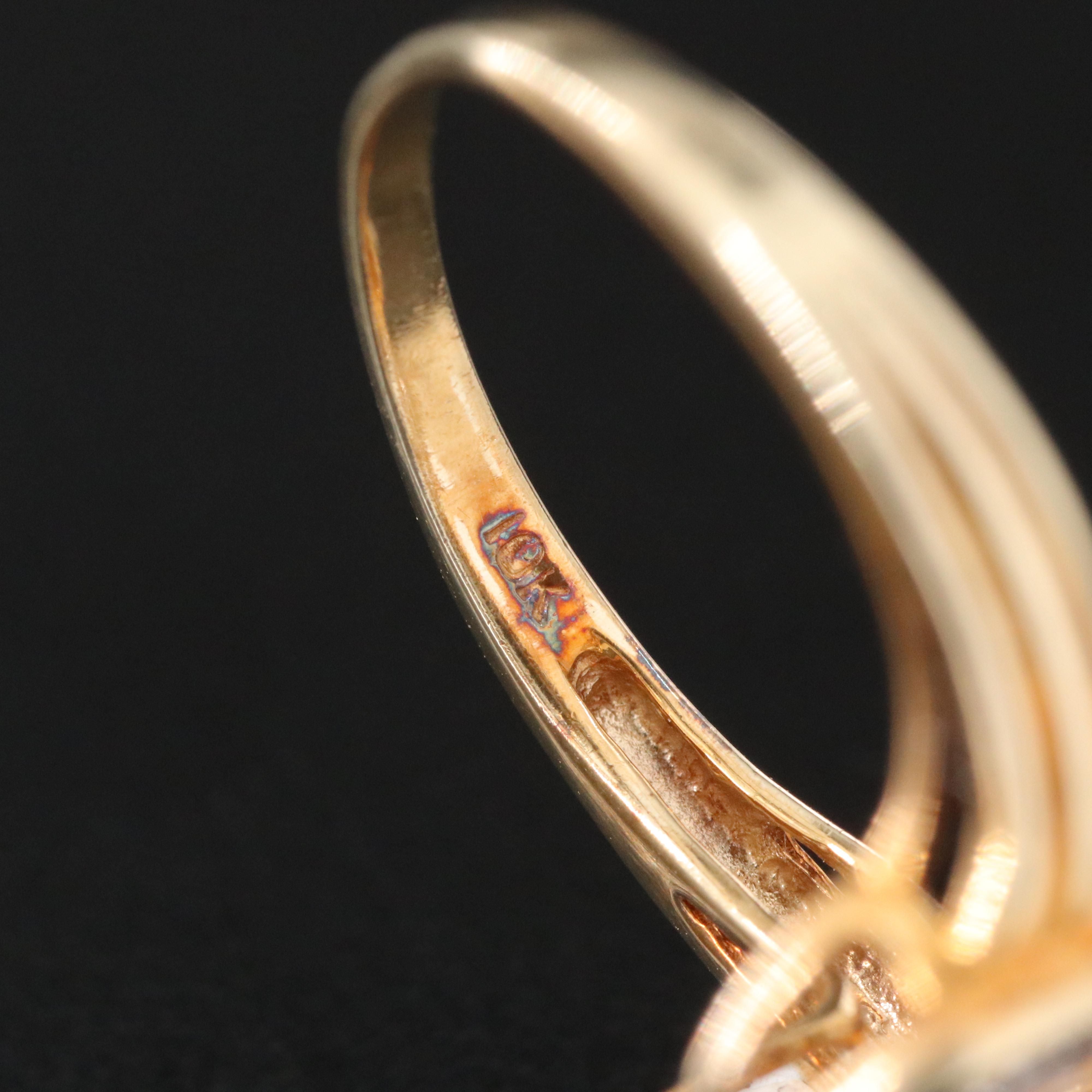 10K 0.15 CTW Diamond Heart Ring