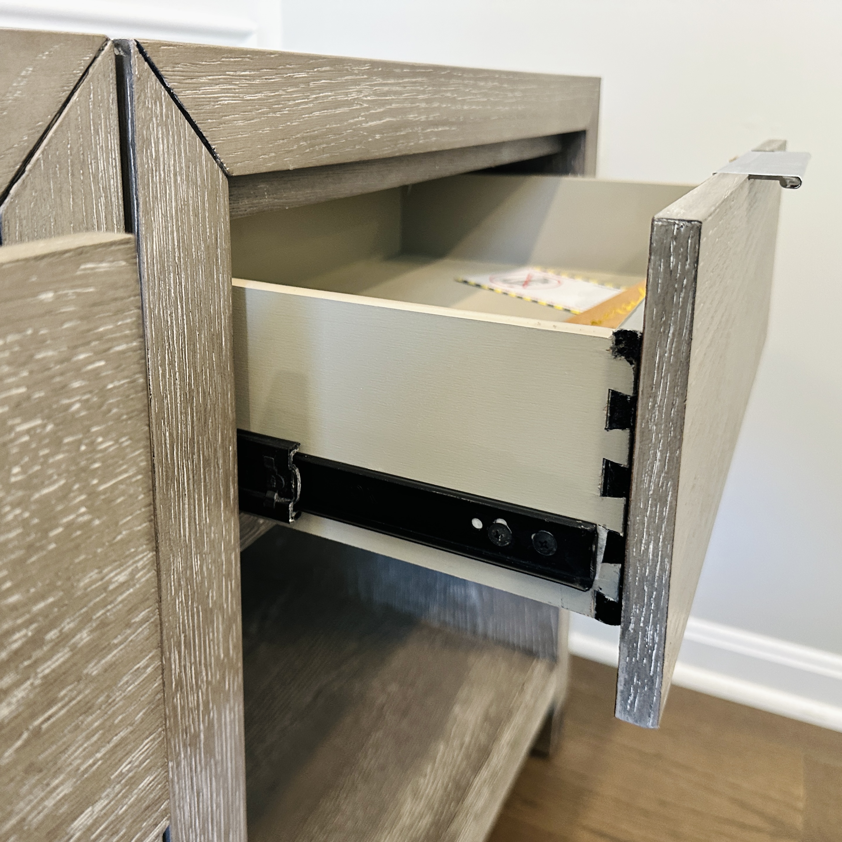 Pair of Riverside Furniture "Zoey" Single Drawer Nightstands in Urban Grey