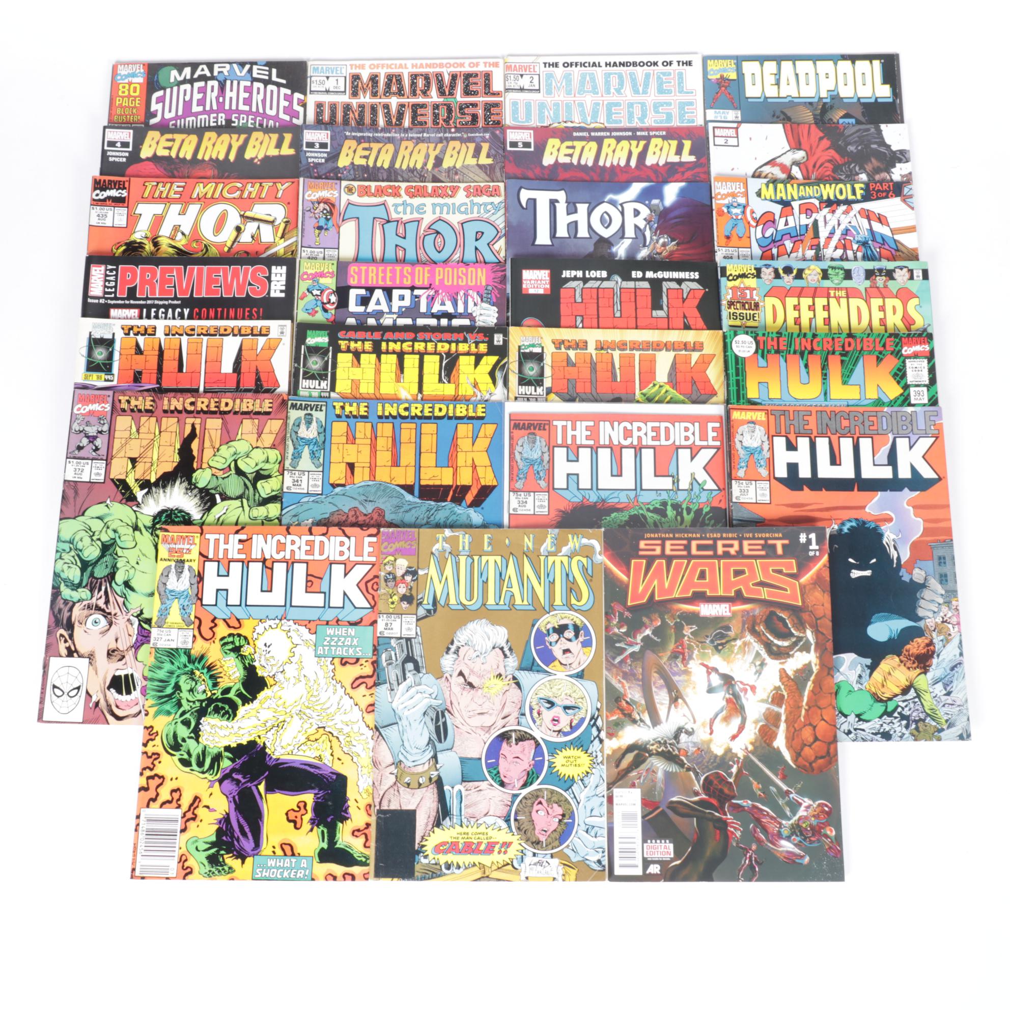 Marvel Comics Featuring Hulk, Thor & Other Classic Hero Collections