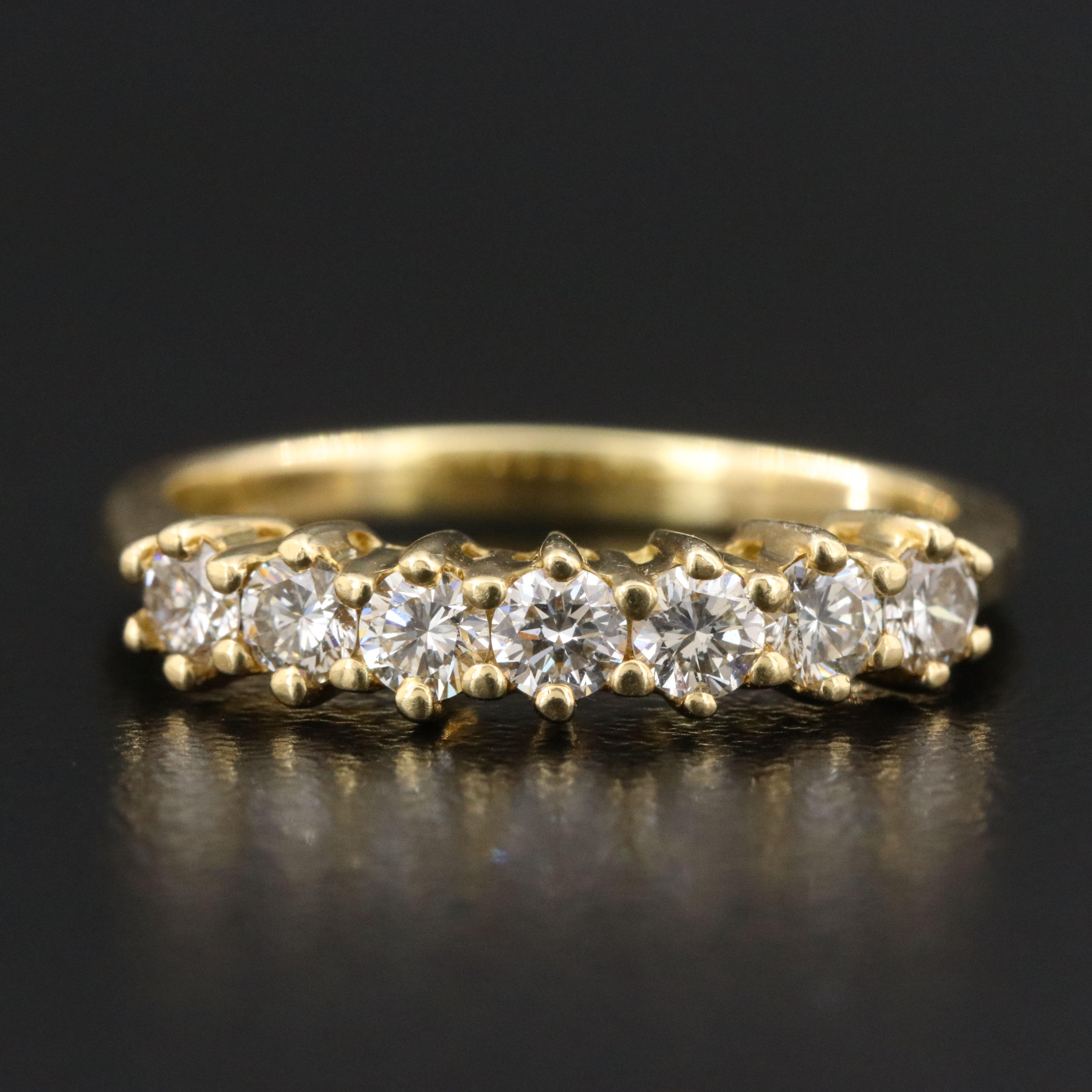 18K 0.50 CTW Diamond Ring