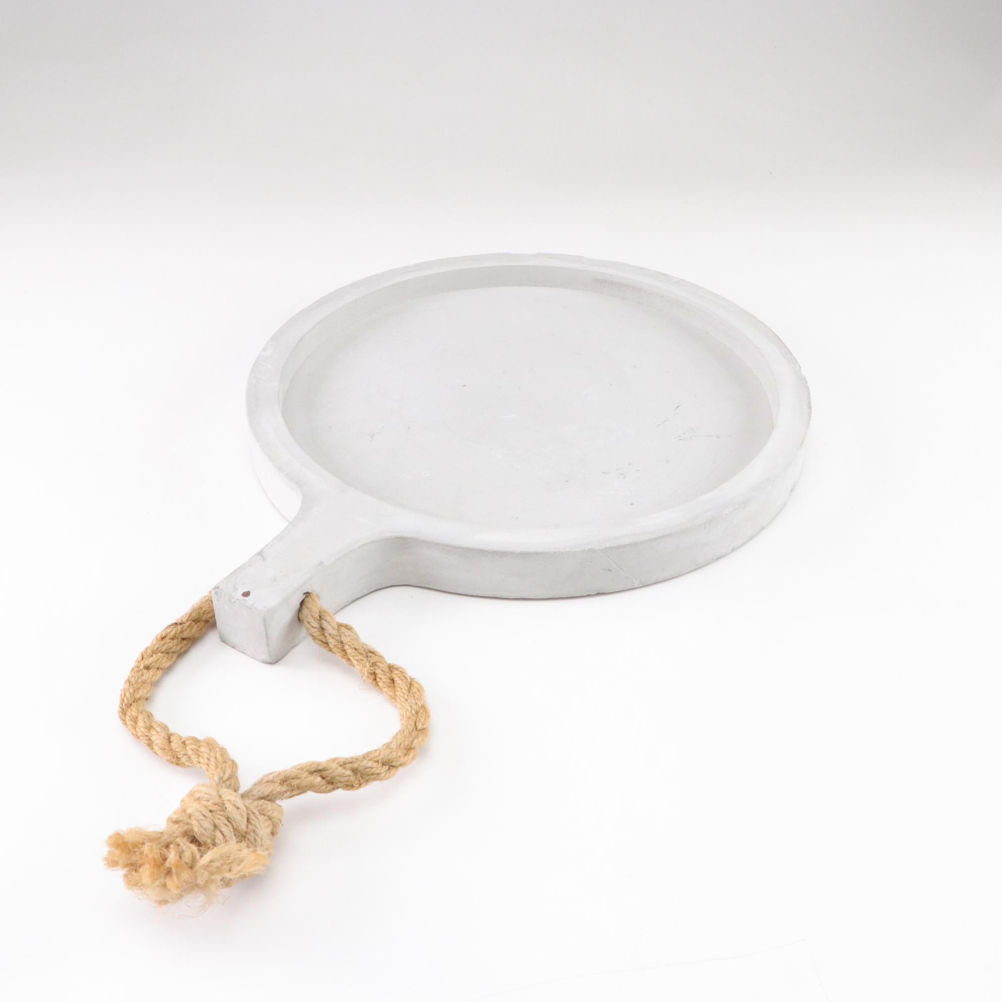 Bottle-Shaped Blown Glass Decanter with Aluminum Plant Bucket and Trivet