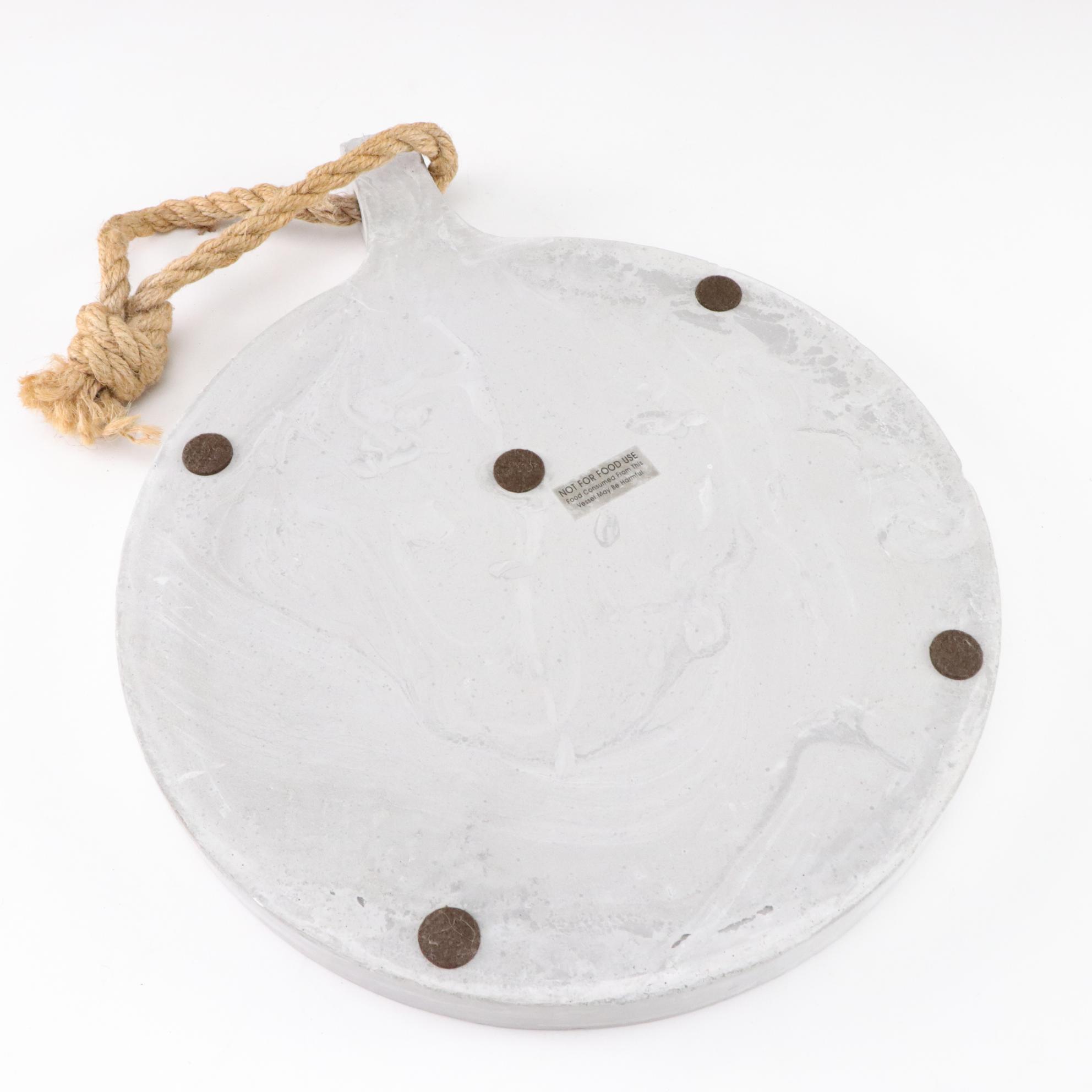 Bottle-Shaped Blown Glass Decanter with Aluminum Plant Bucket and Trivet