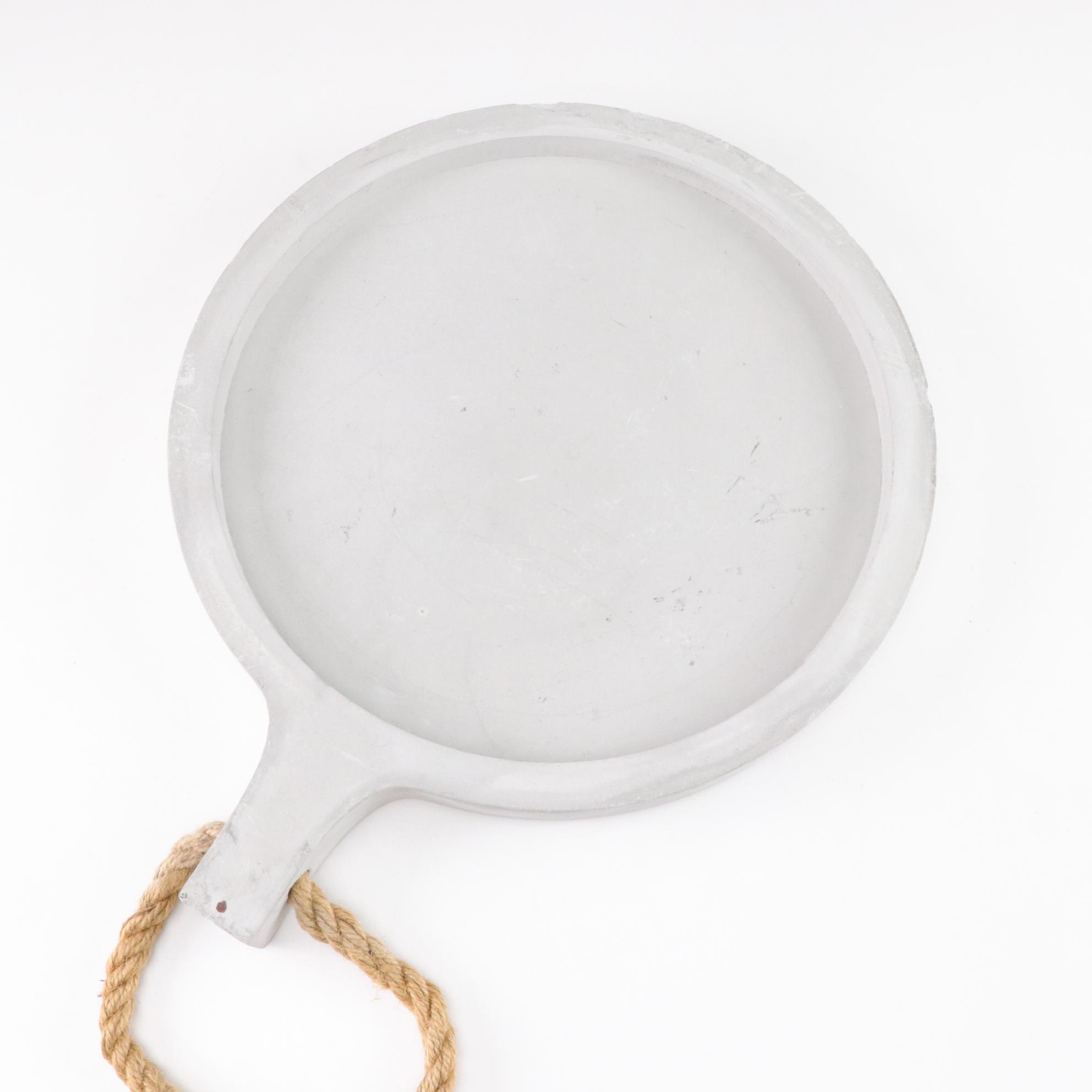 Bottle-Shaped Blown Glass Decanter with Aluminum Plant Bucket and Trivet