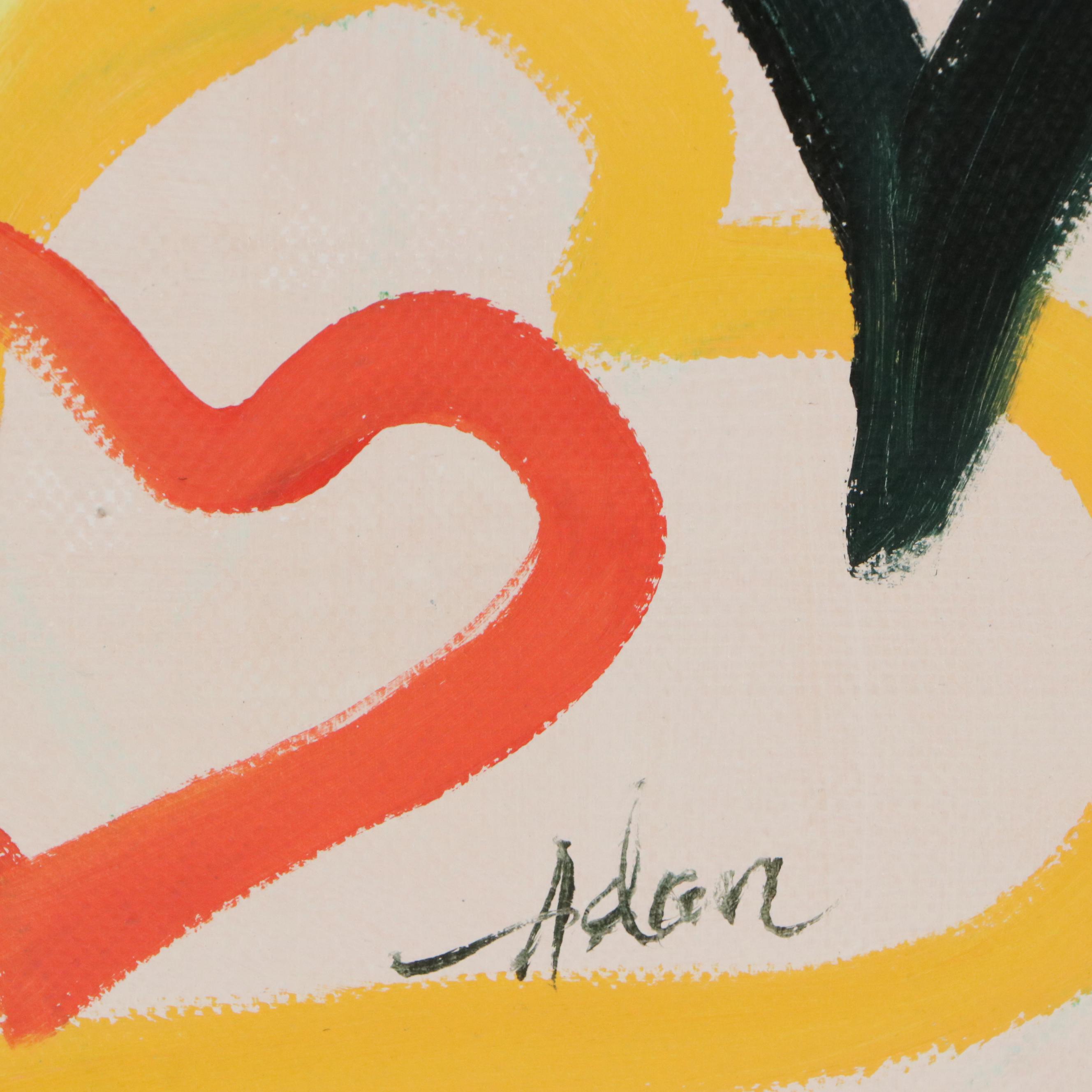 Adan Oil Painting of Hearts, 21st Century