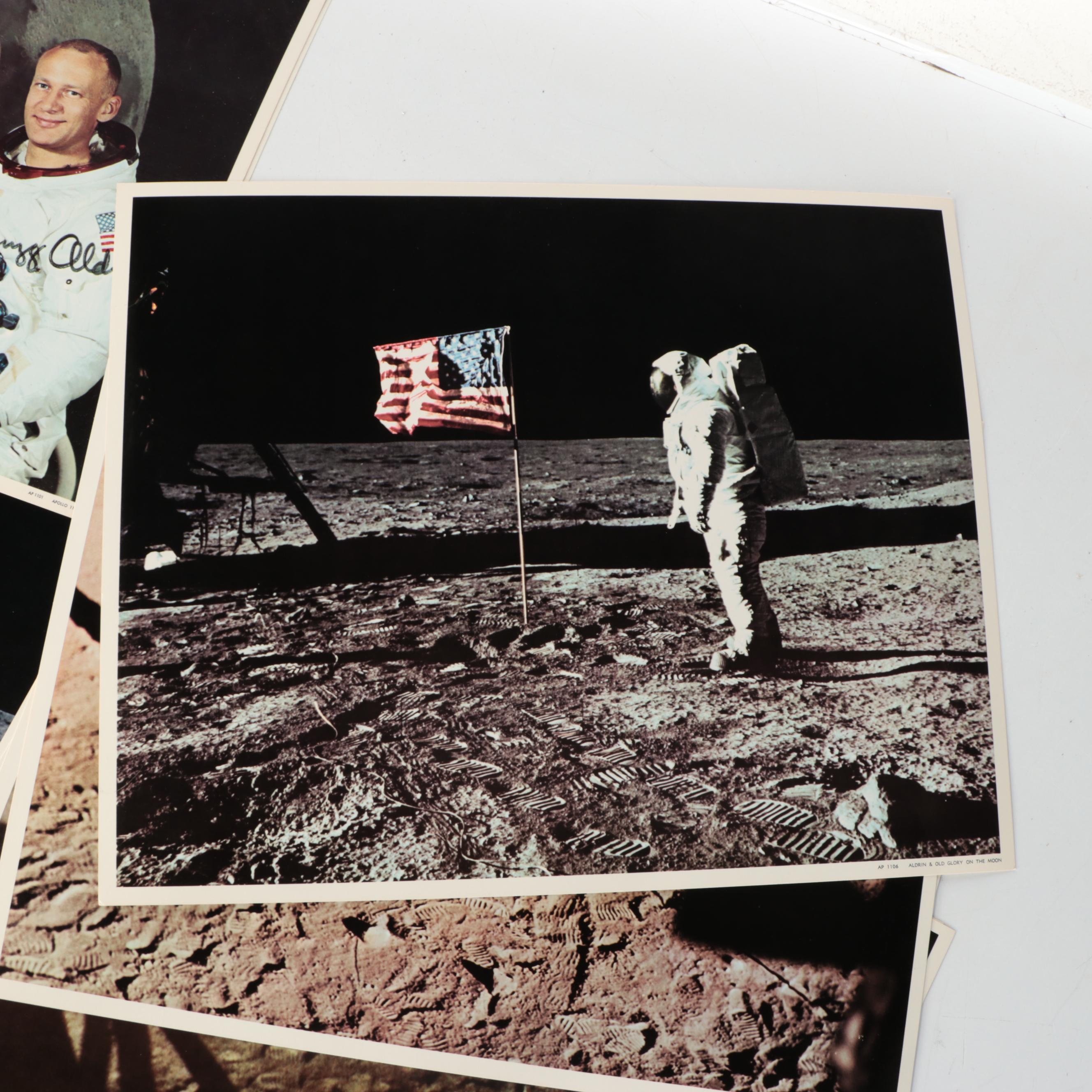 Offset Lithographs of NASA Scenes Including "Apollo 11 Crew"