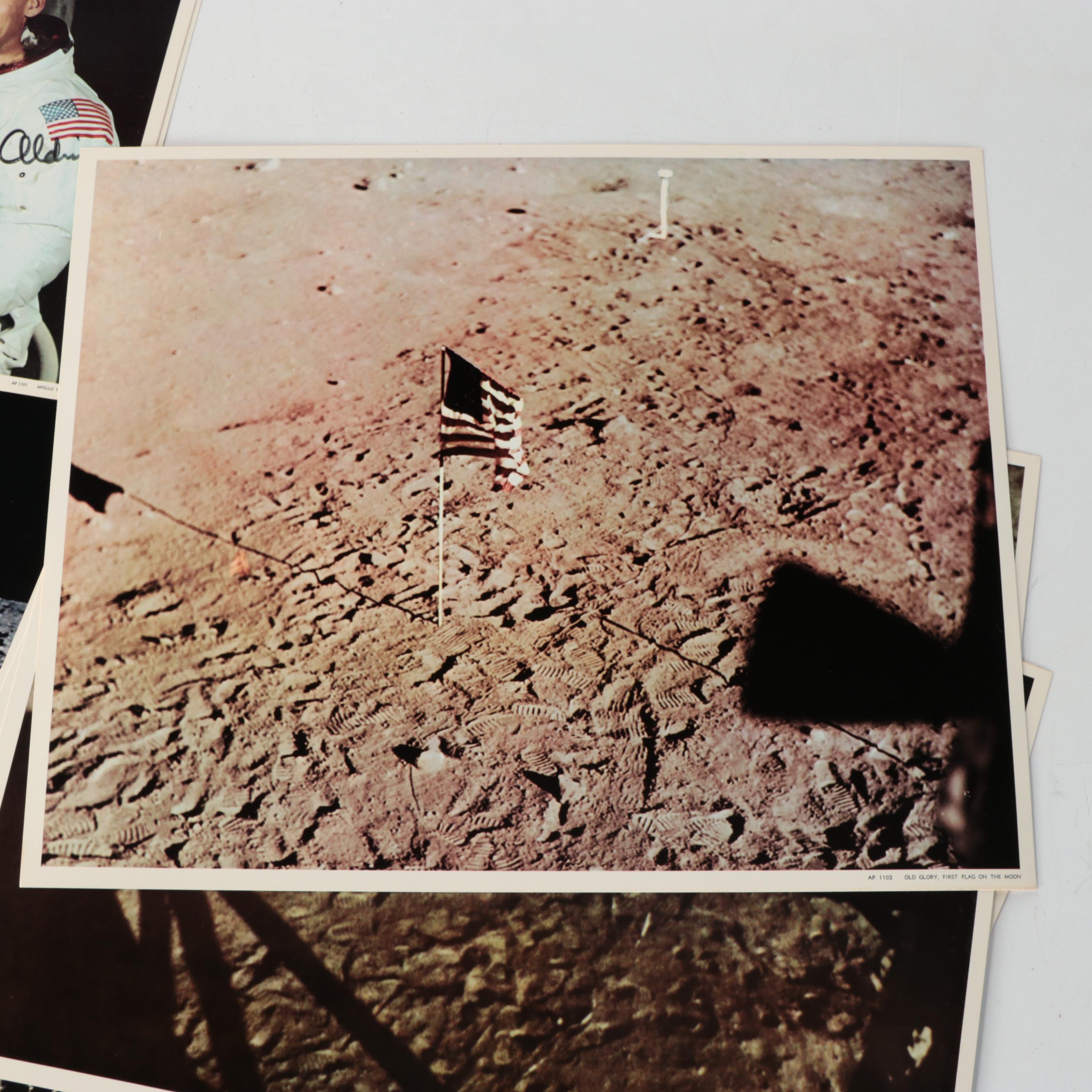 Offset Lithographs of NASA Scenes Including "Apollo 11 Crew"