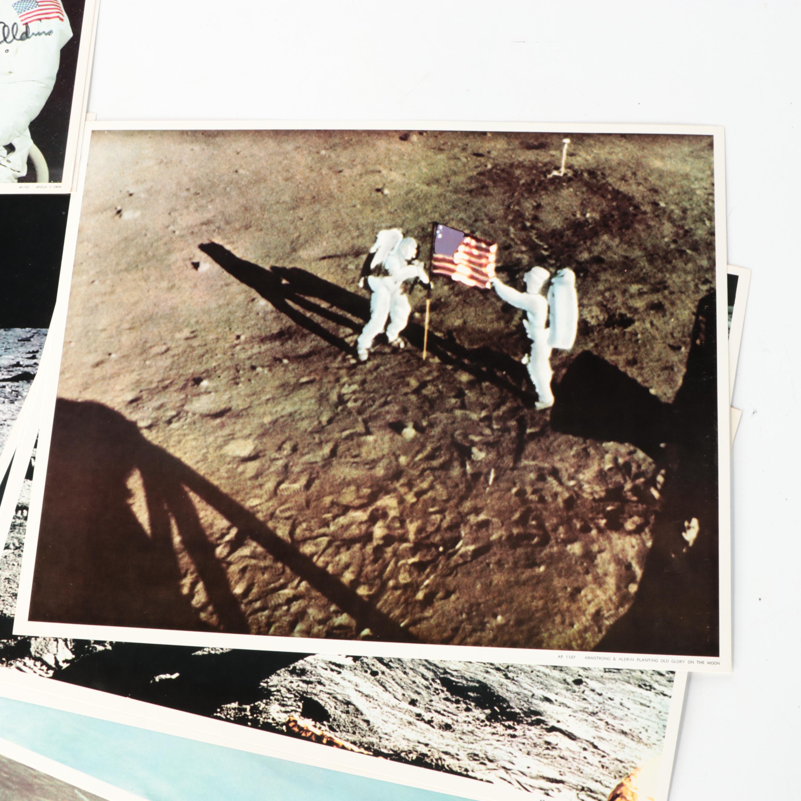 Offset Lithographs of NASA Scenes Including "Apollo 11 Crew"