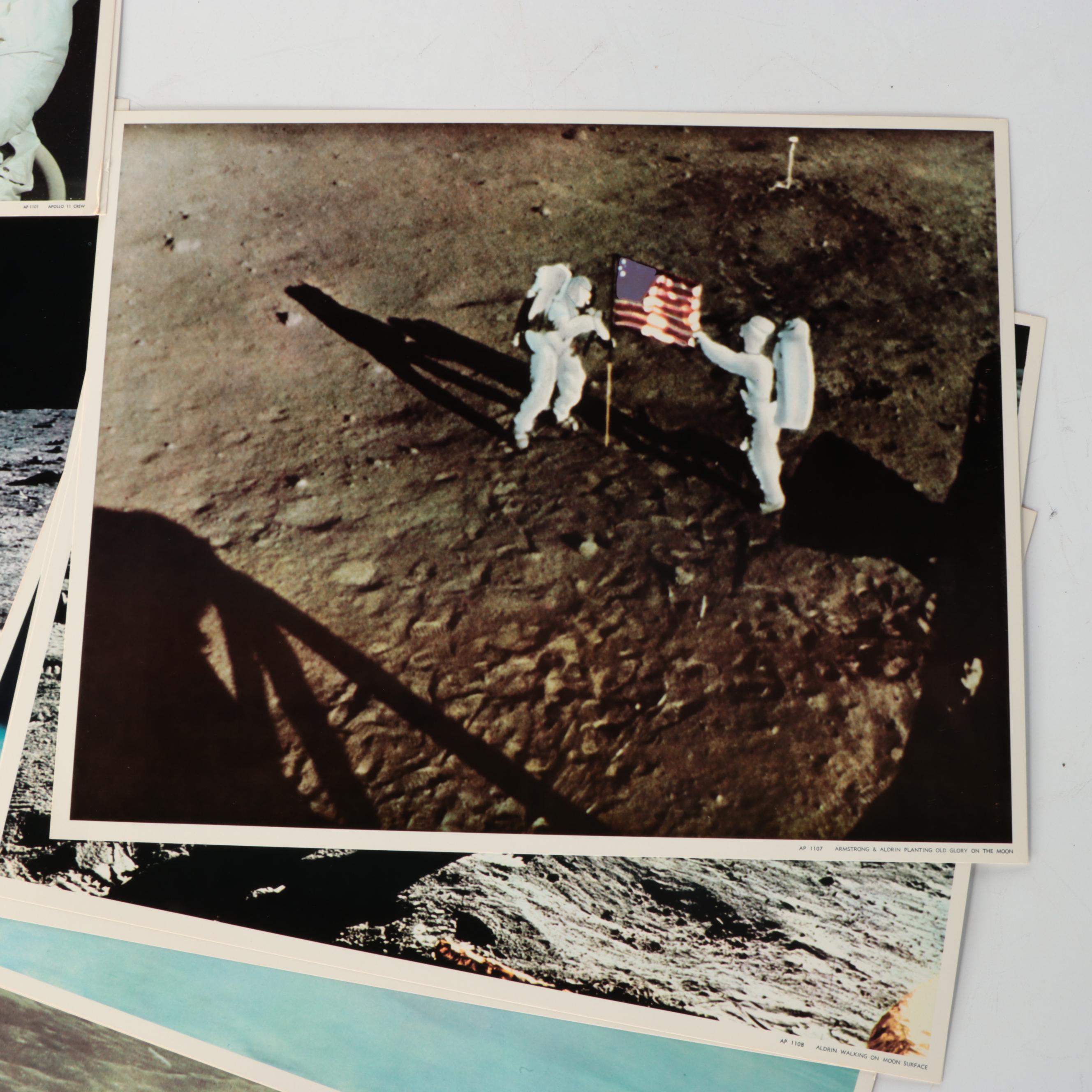 Offset Lithographs of NASA Scenes Including "Apollo 11 Crew"