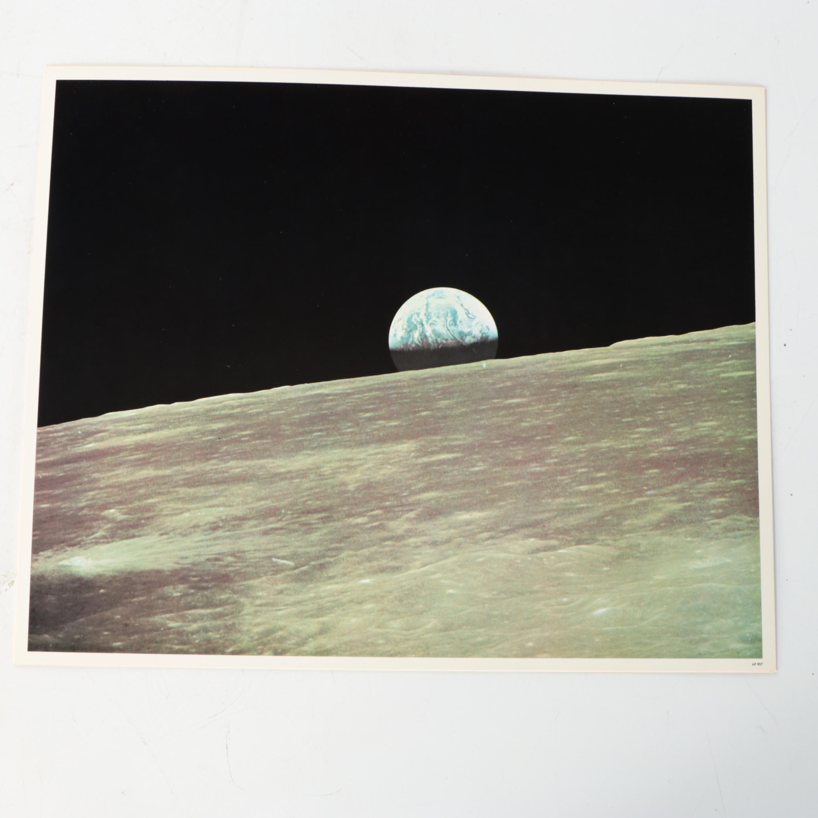 Offset Lithographs of NASA Scenes Including "Apollo 11 Crew"