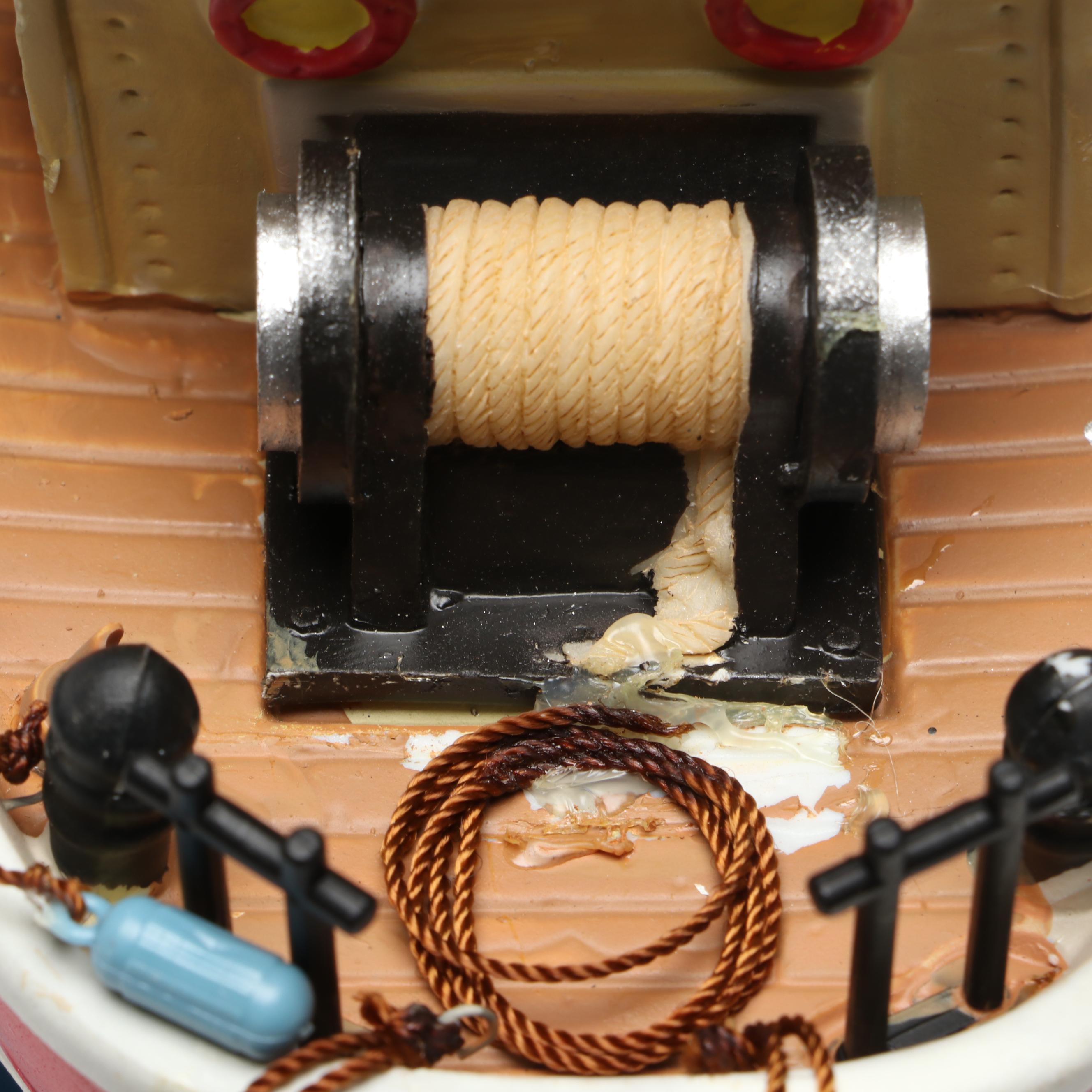 Lemax "Lucy Tug Boat" and "The Robin" Carole Towne Collection Figurines, 2000s