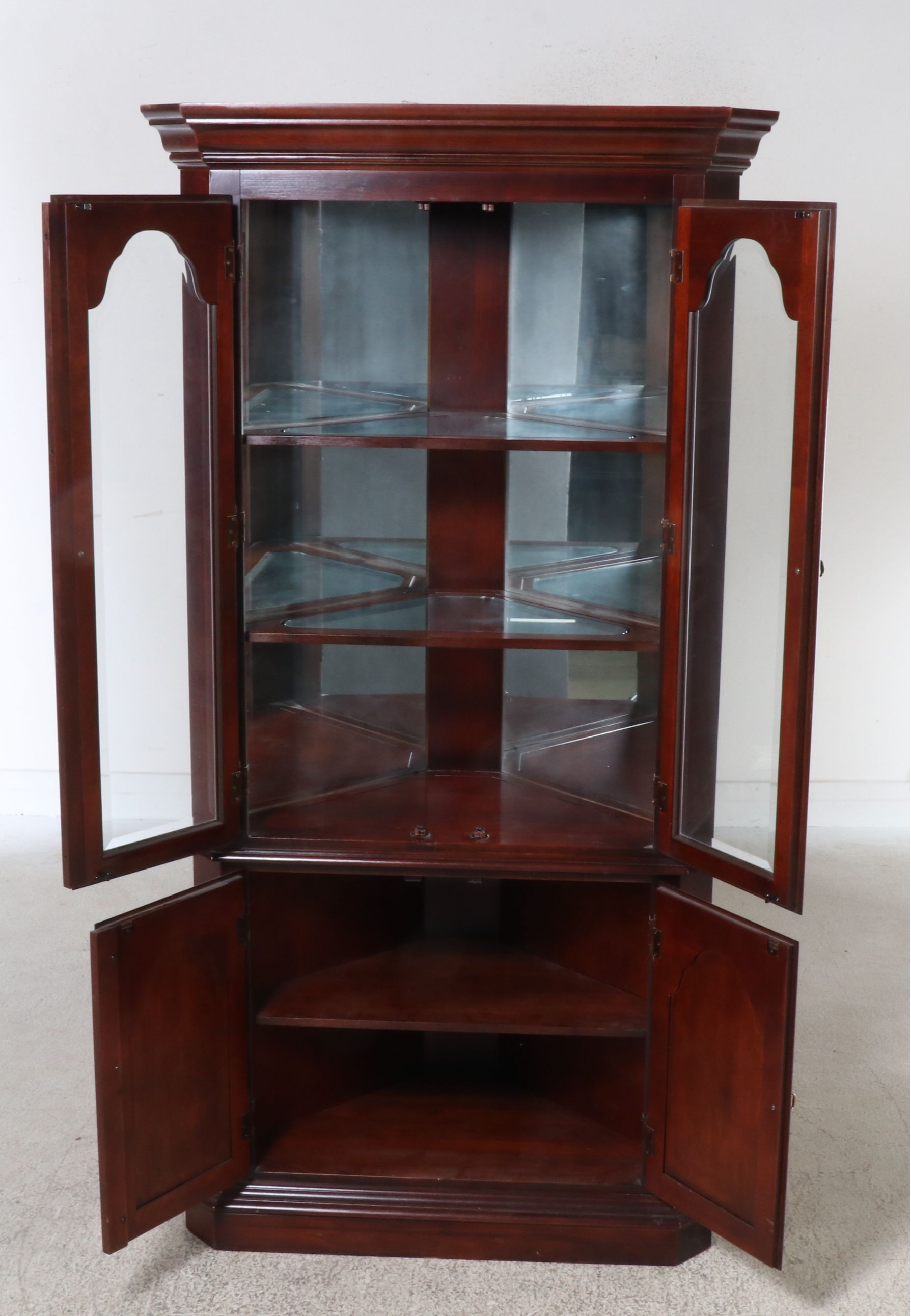 Mahogany Corner China Cabinet