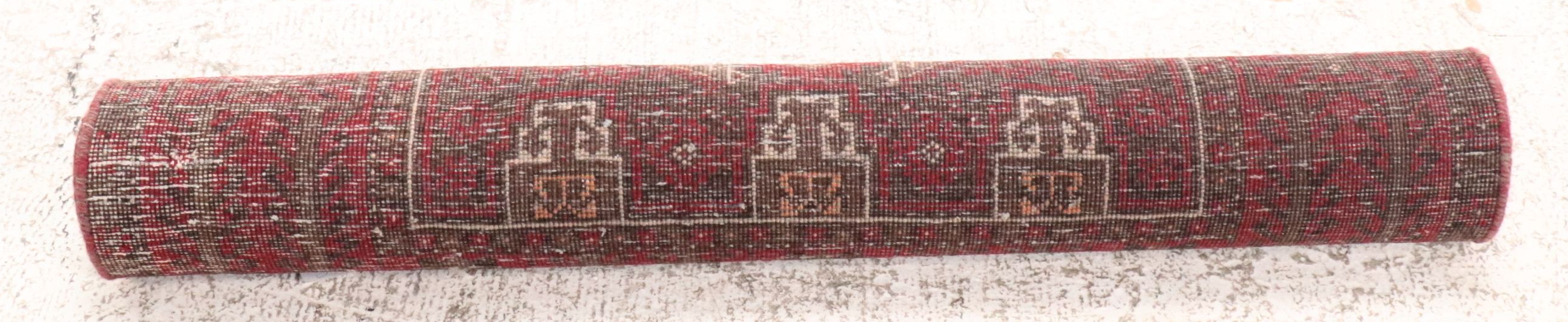 3' x 6'2 Hand-Knotted Afghan Baluch Area Rug