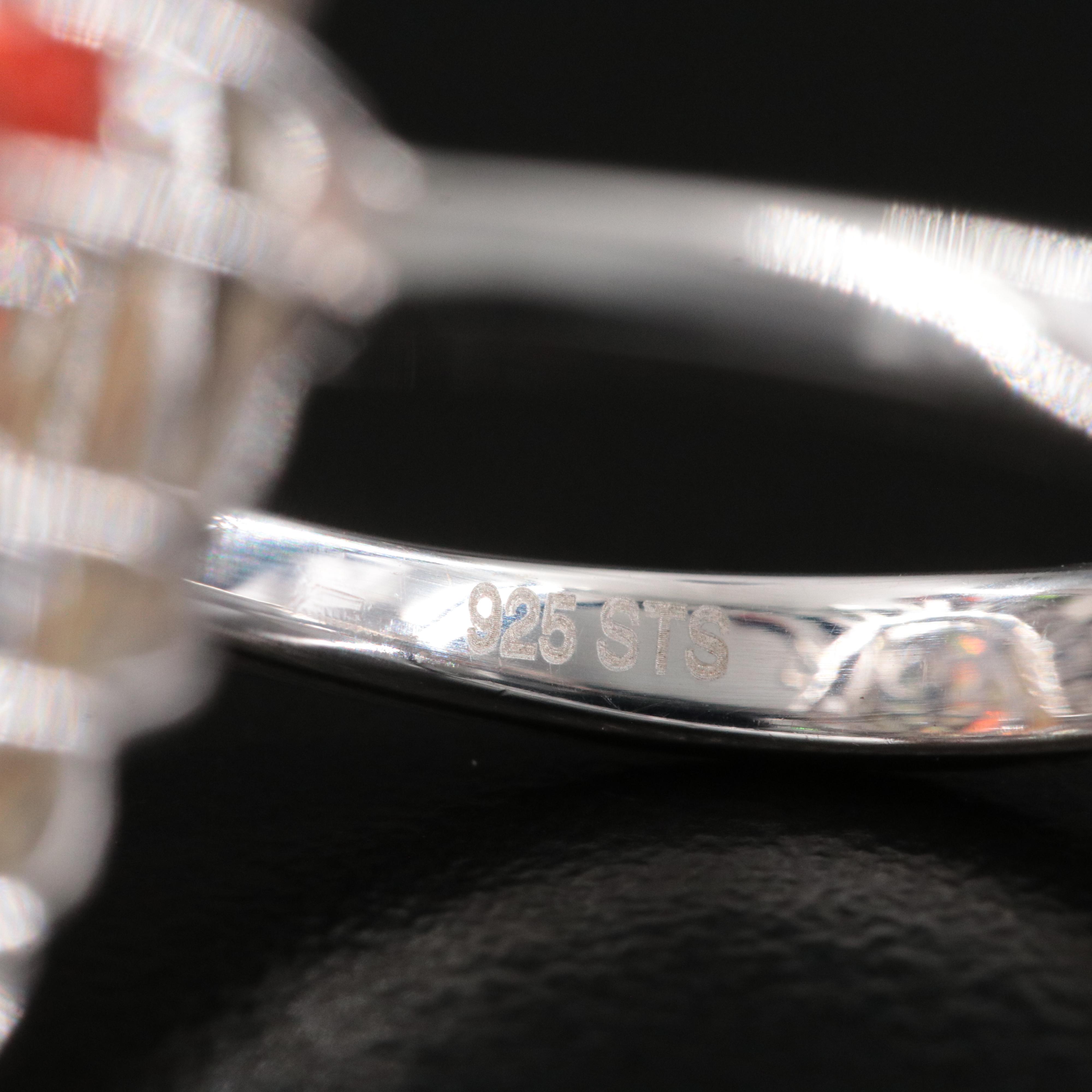 Sterling Opal and Gemstone Ring