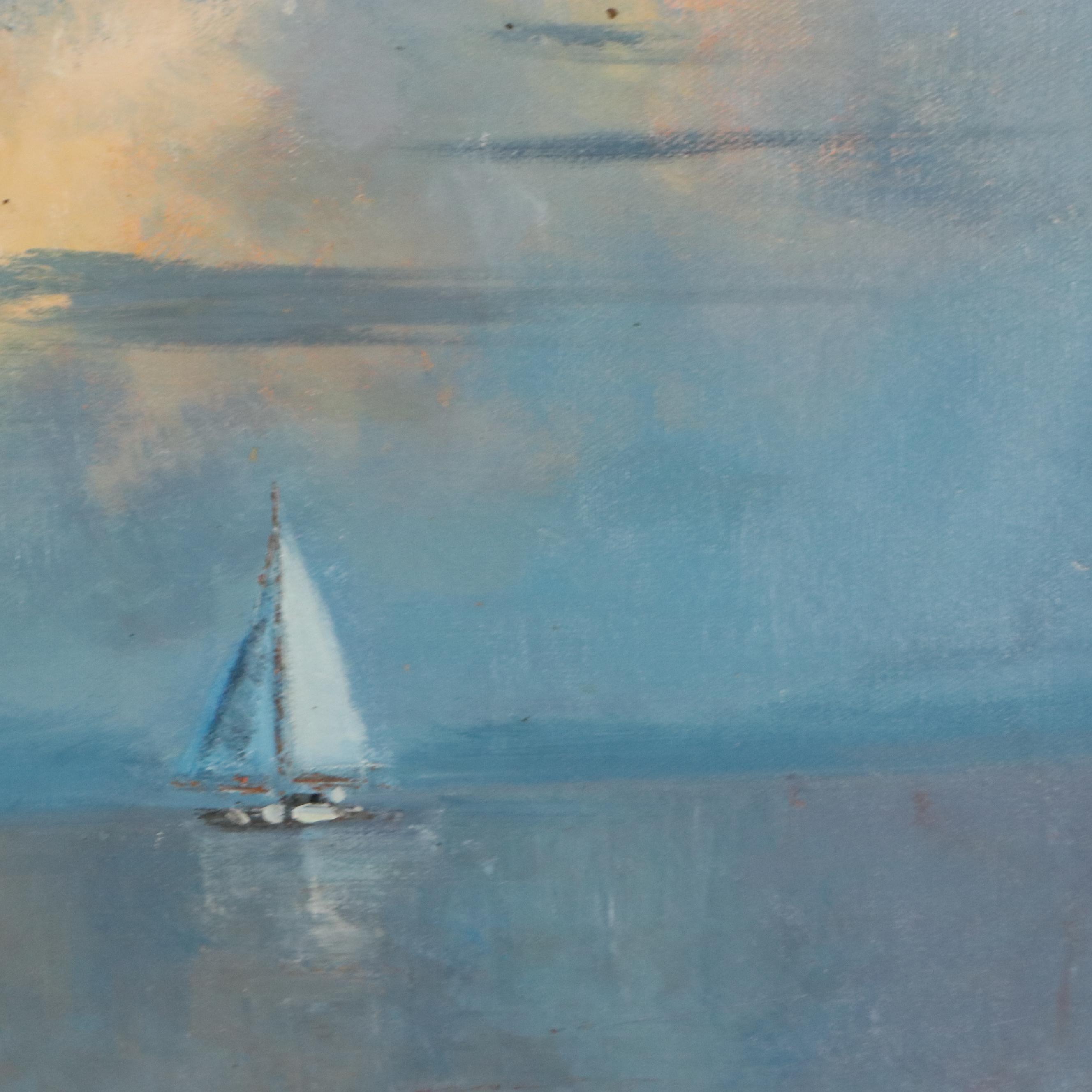 Tayson Maritime Oil Painting, 21st Century