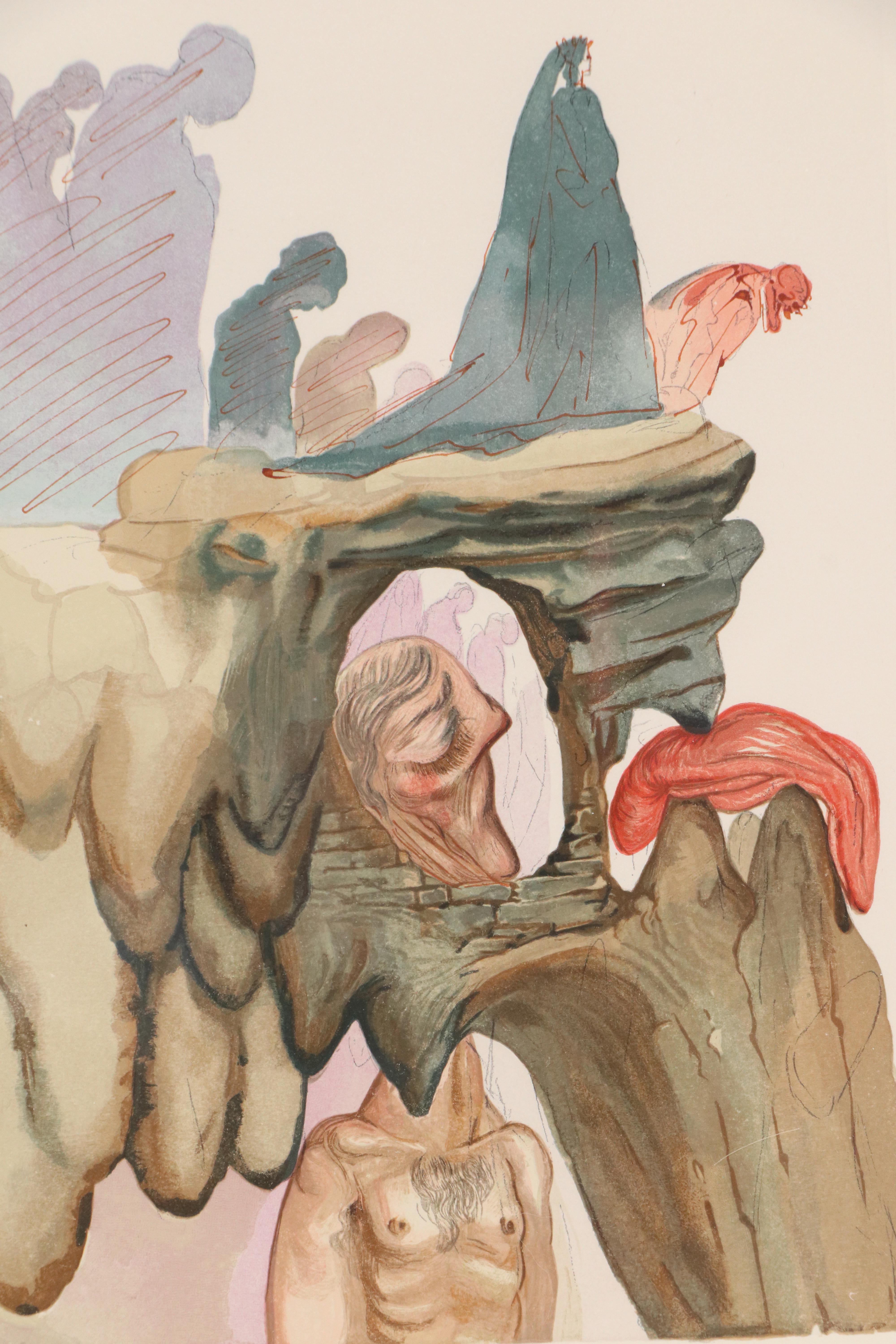 Salvador Dalí Wood Engraving "Le Supplice des Hypocrites," 1960-64