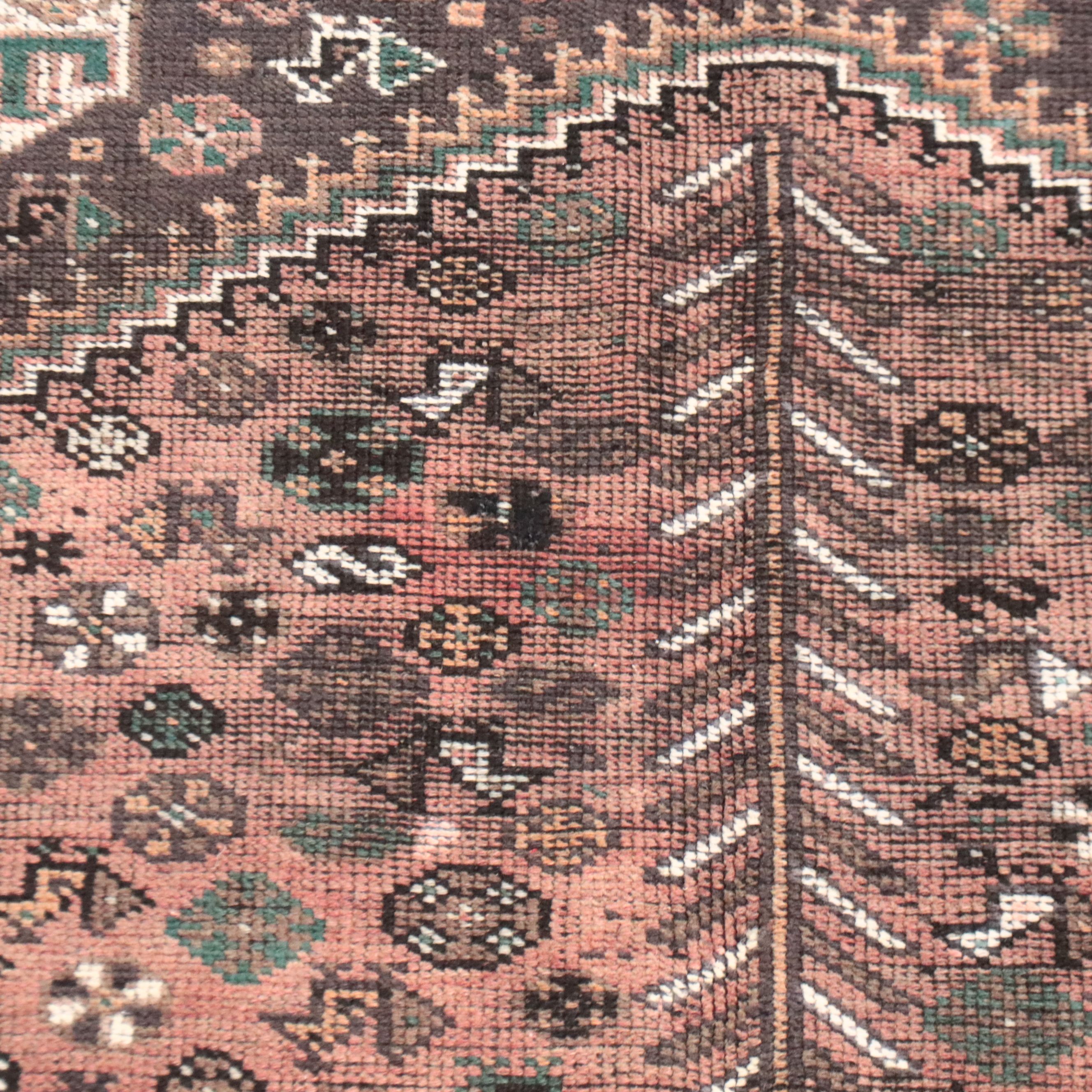 4'9 x 8'3 Hand-Knotted Persian Abadeh Area Rug