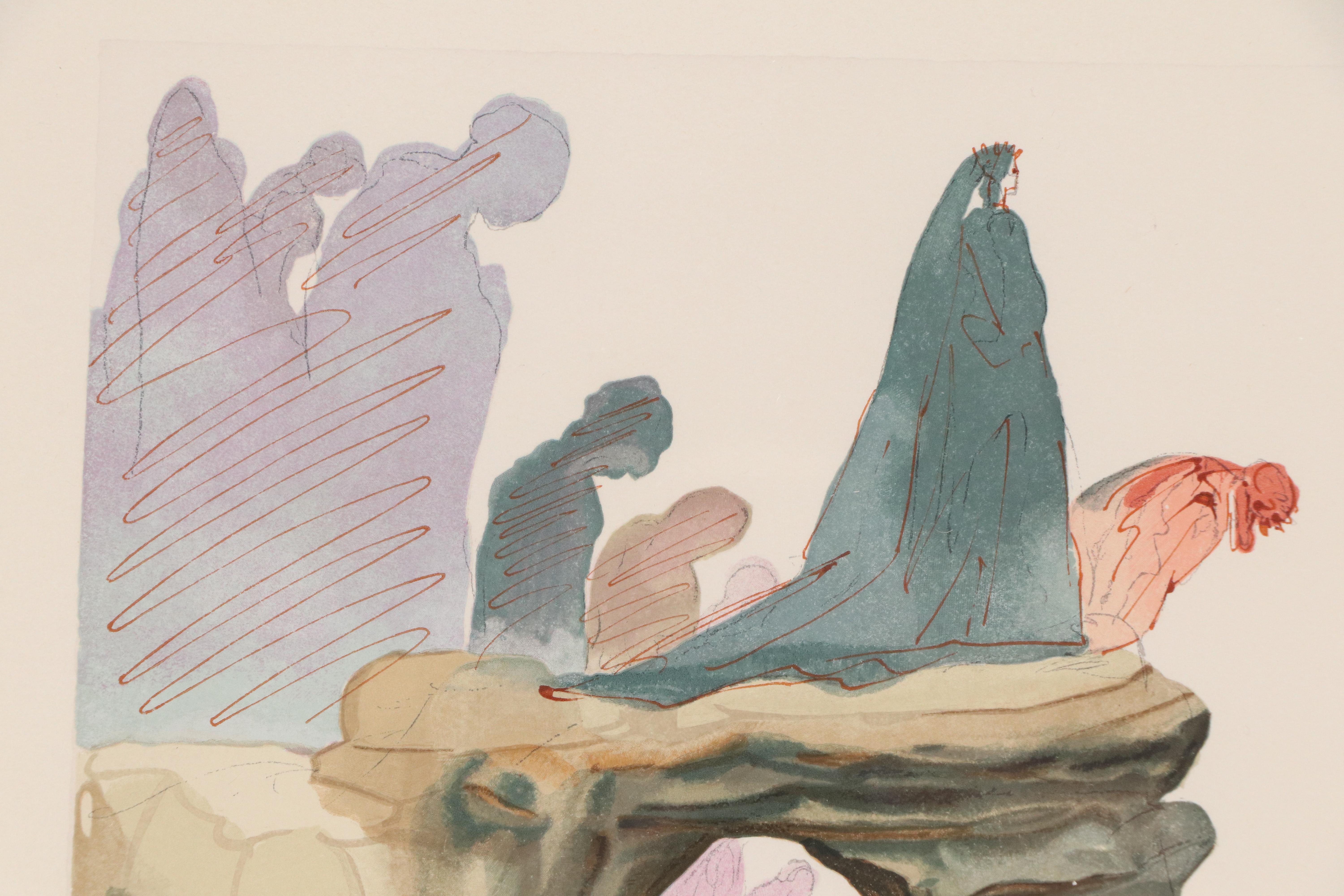 Salvador Dalí Wood Engraving "Le Supplice des Hypocrites," 1960-64