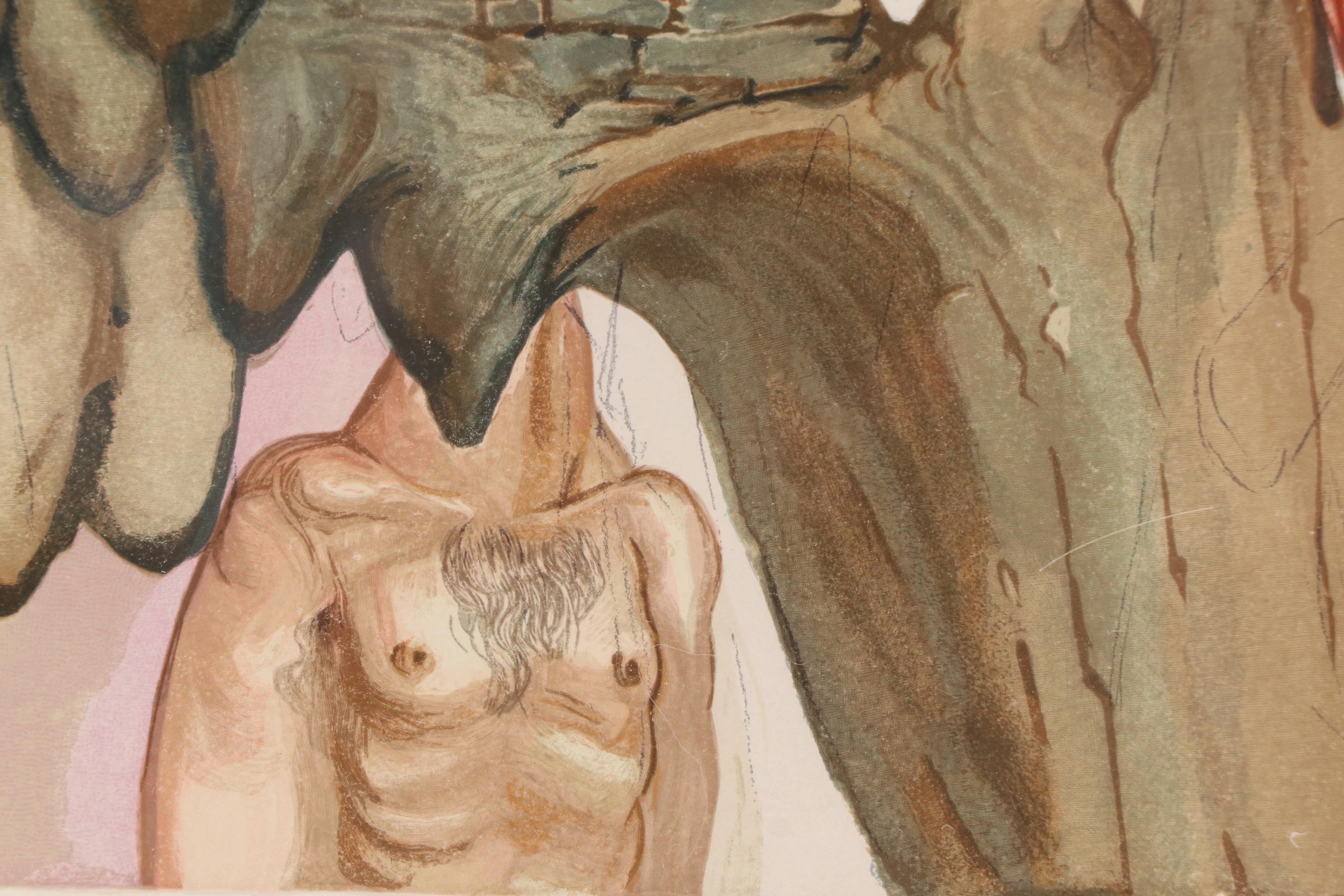 Salvador Dalí Wood Engraving "Le Supplice des Hypocrites," 1960-64