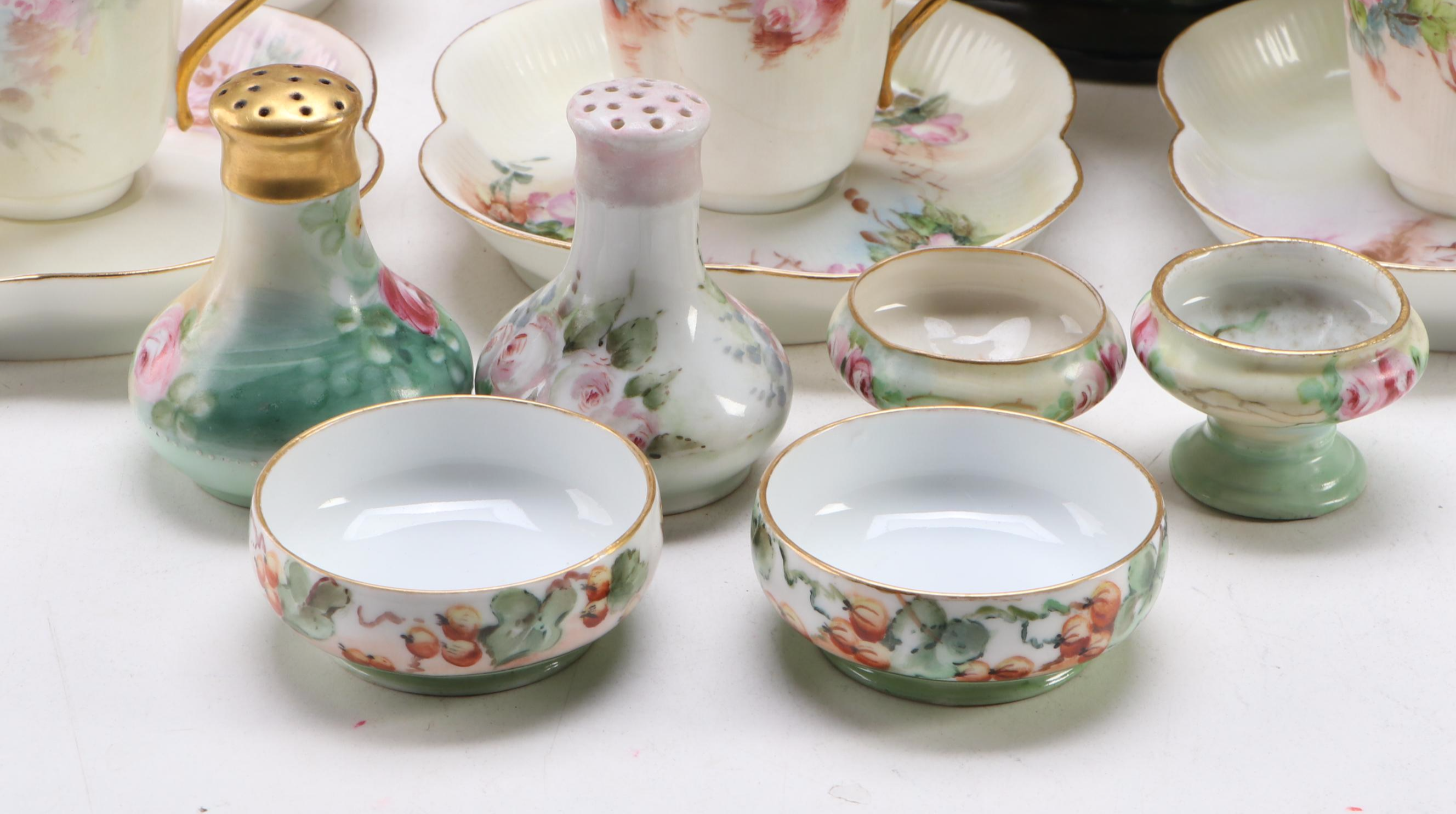 Jean Pouyat French with German and Other Hand-Painted Tableware