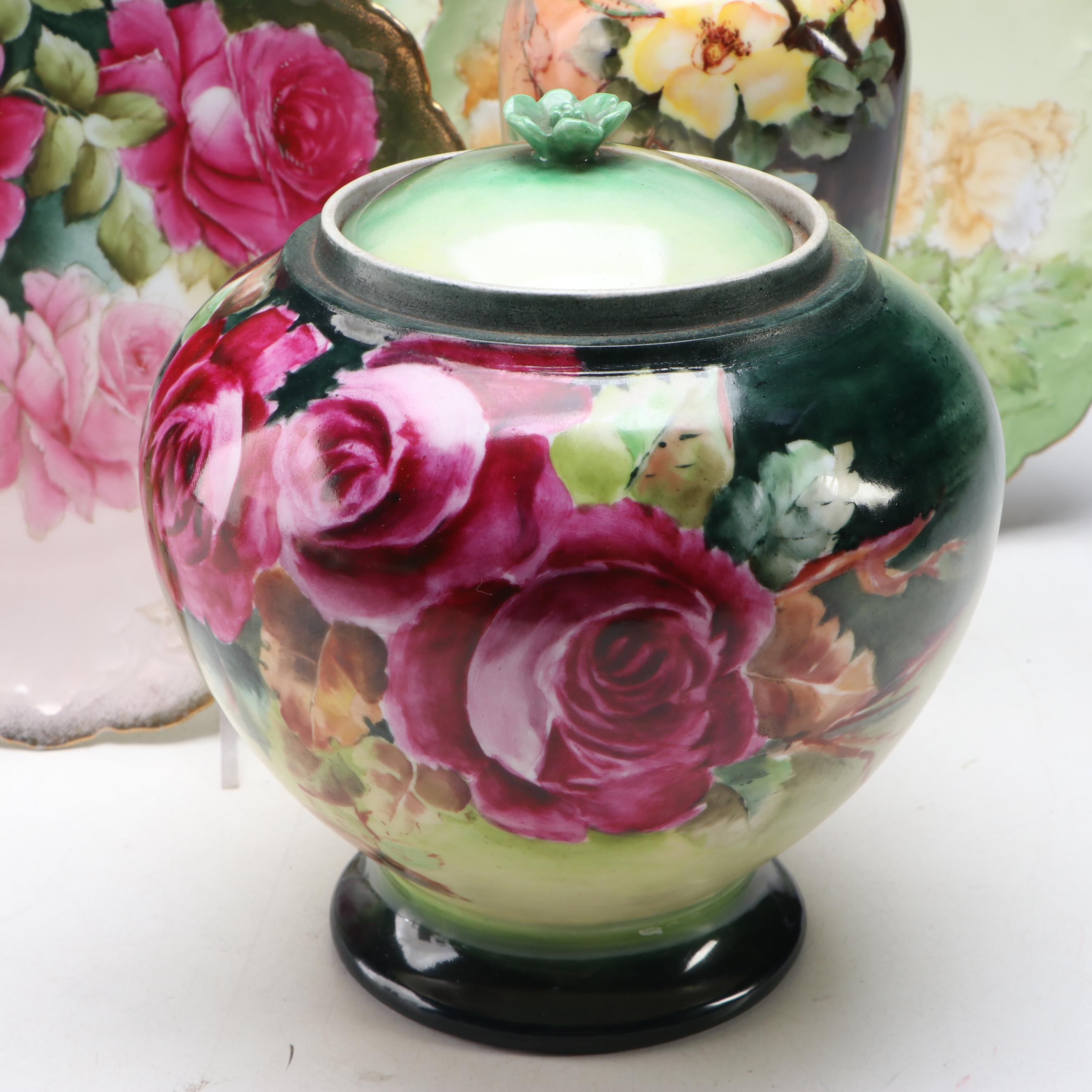 Jean Pouyat French with German and Other Hand-Painted Tableware