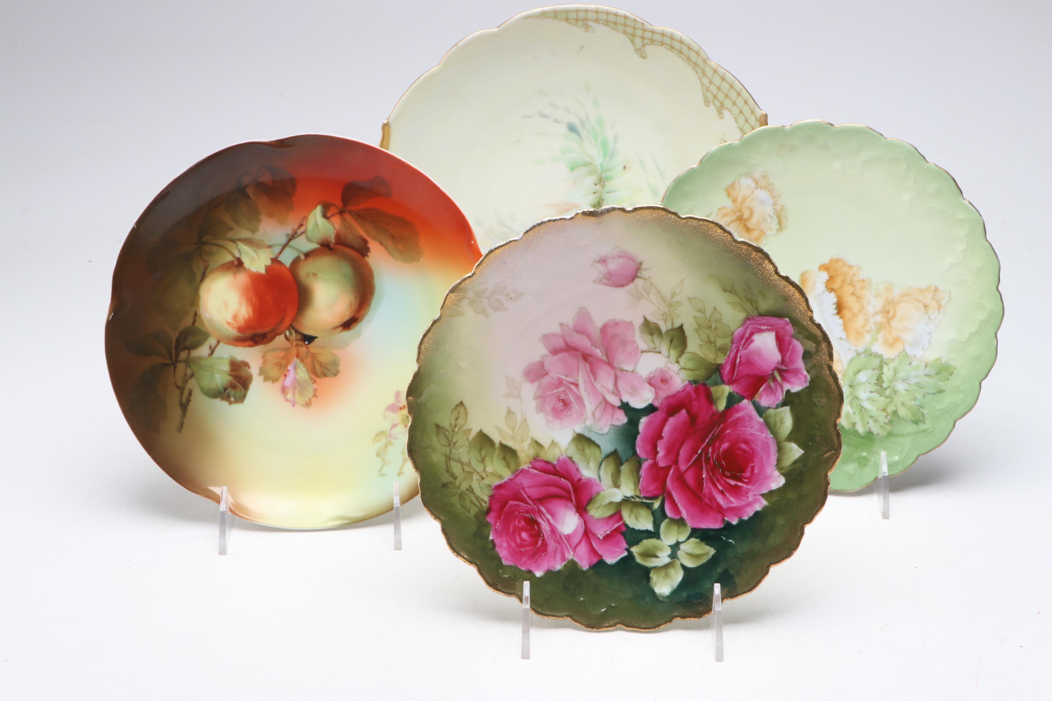 Jean Pouyat French with German and Other Hand-Painted Tableware