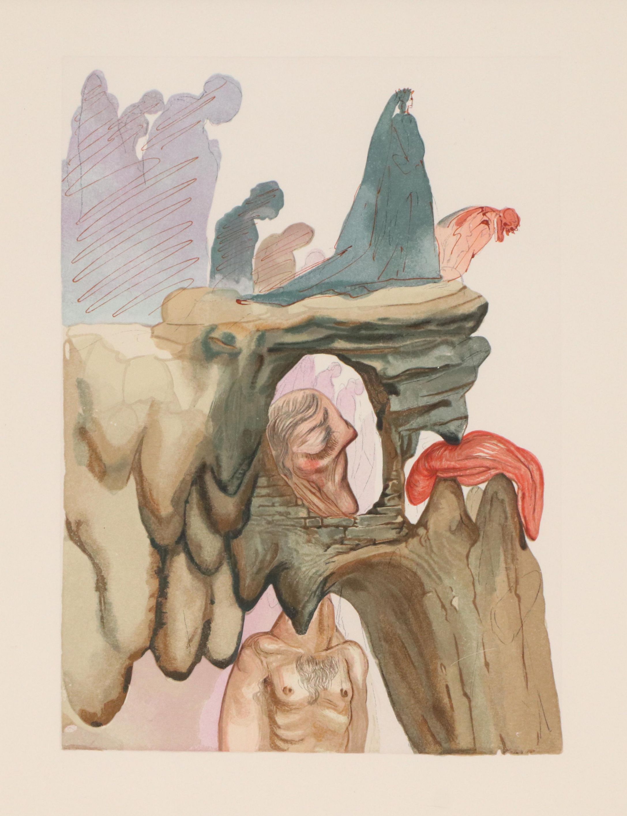 Salvador Dalí Wood Engraving "Le Supplice des Hypocrites," 1960-64