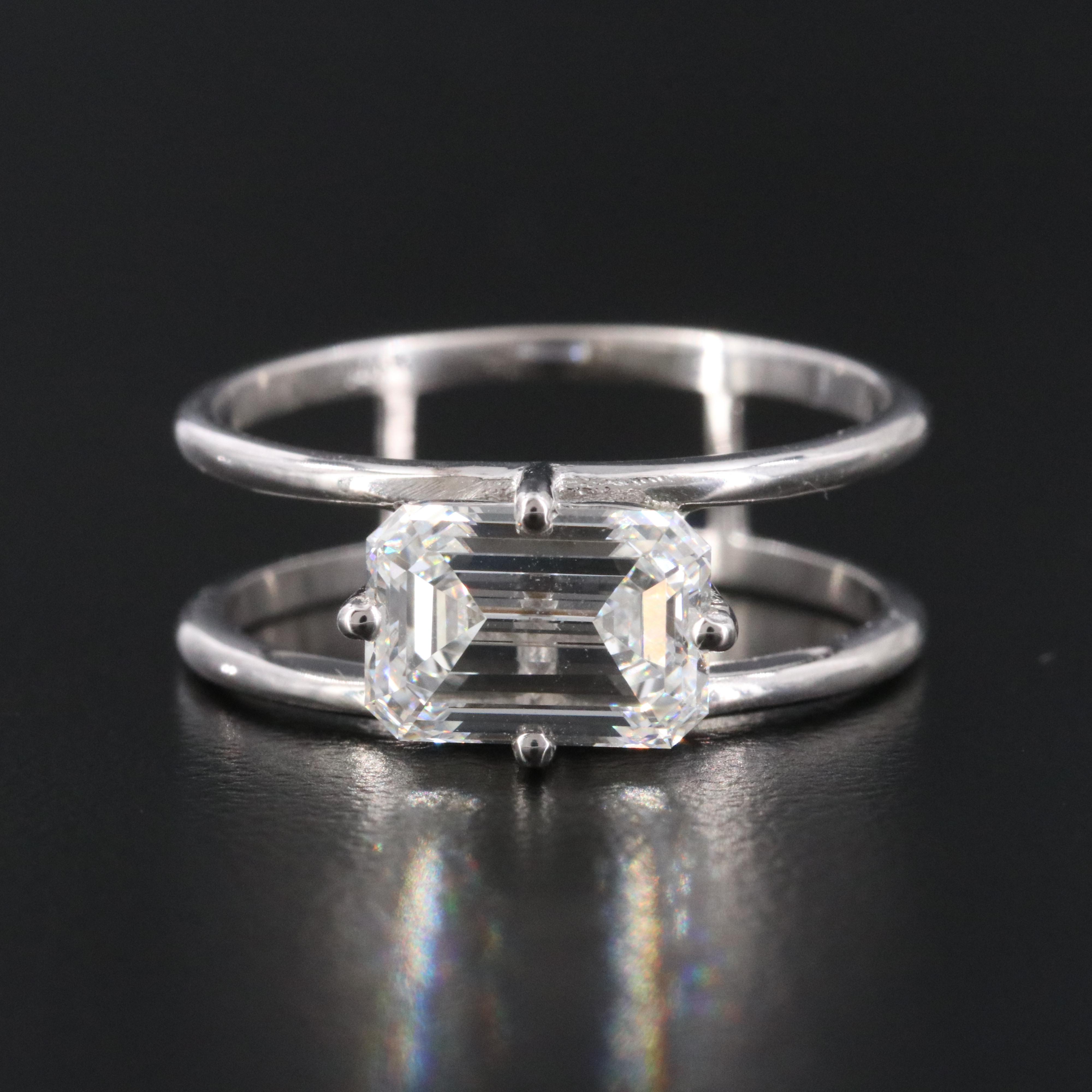 14K 2.01 CT Lab Grown Diamond Solitaire Ring with IGI Report