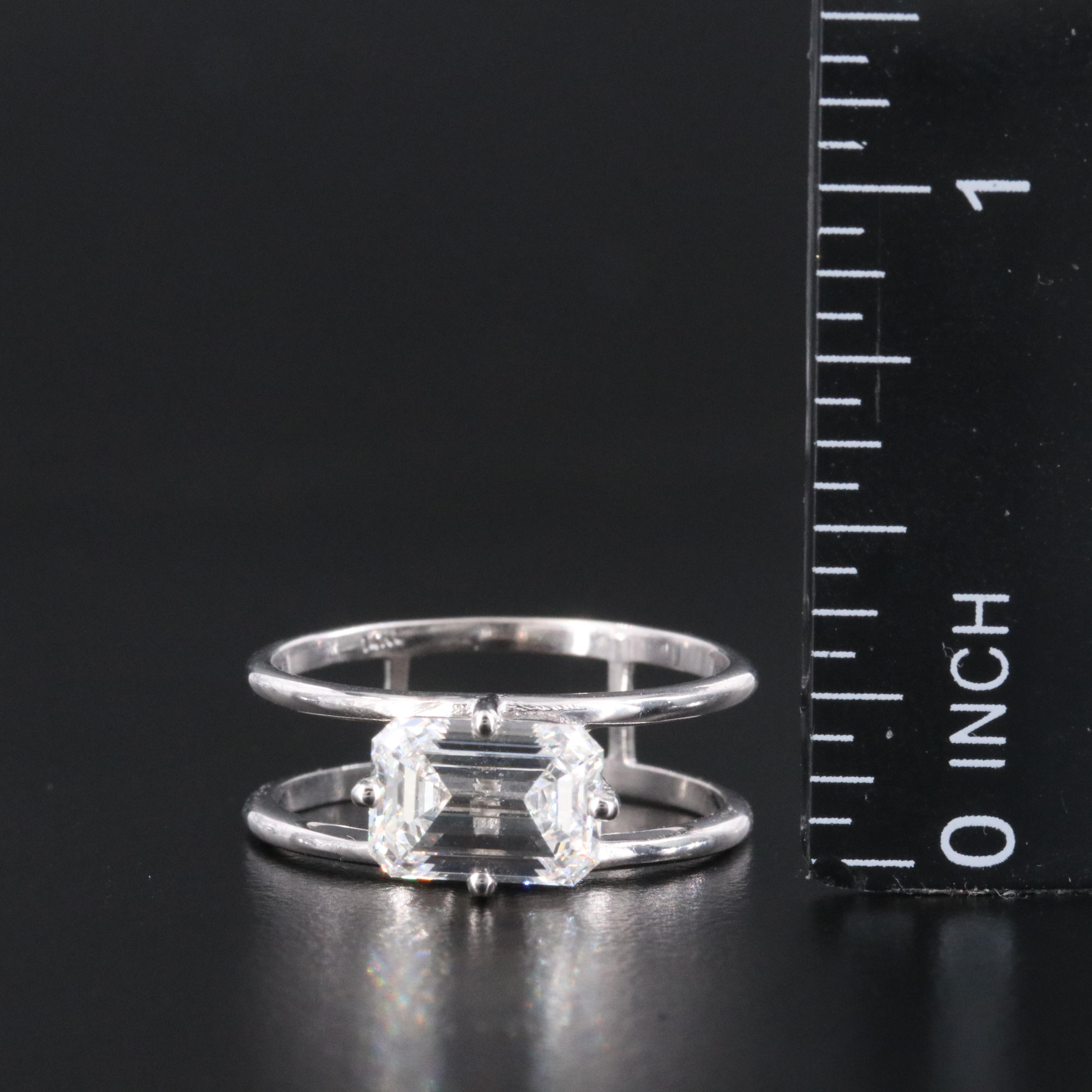14K 2.01 CT Lab Grown Diamond Solitaire Ring with IGI Report
