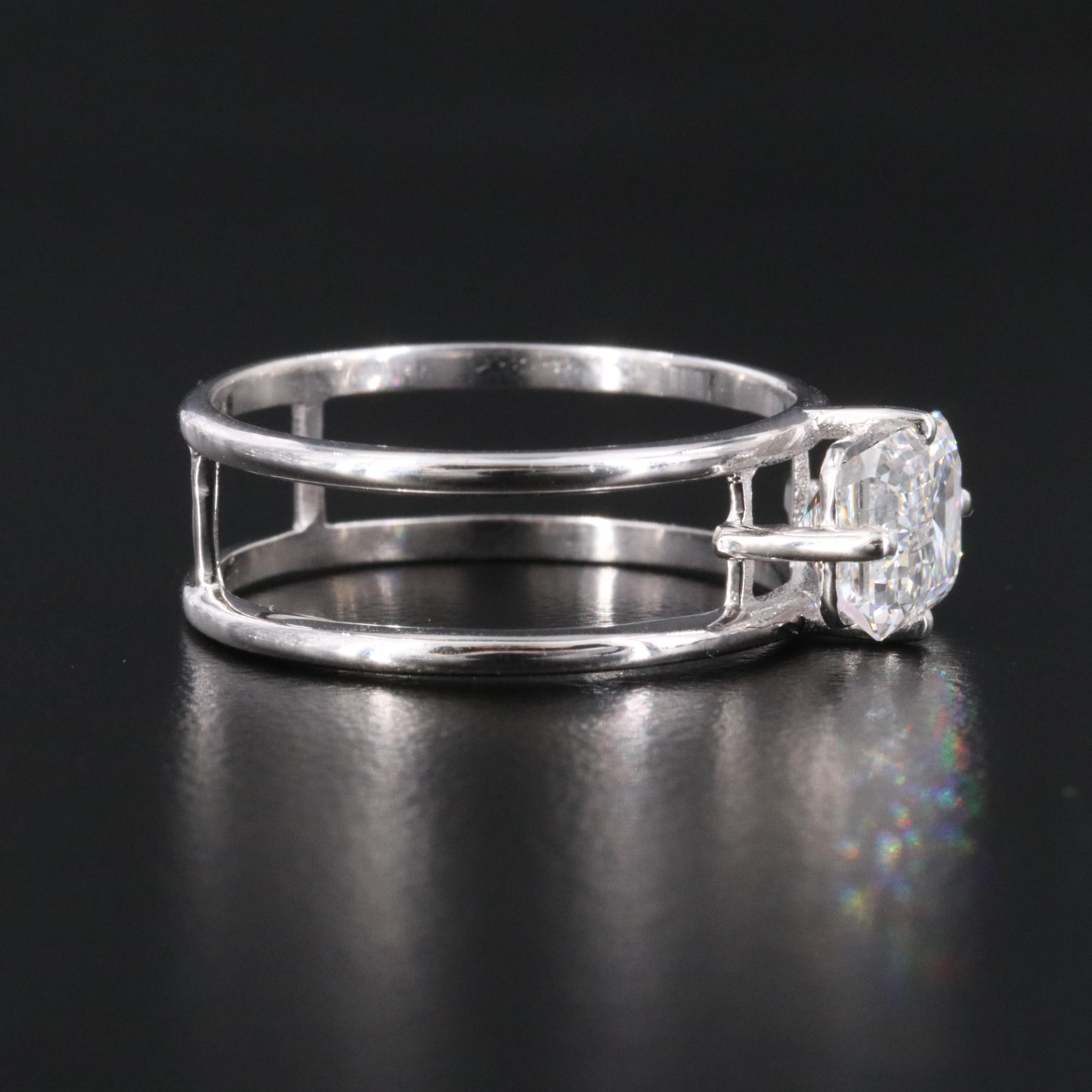 14K 2.01 CT Lab Grown Diamond Solitaire Ring with IGI Report