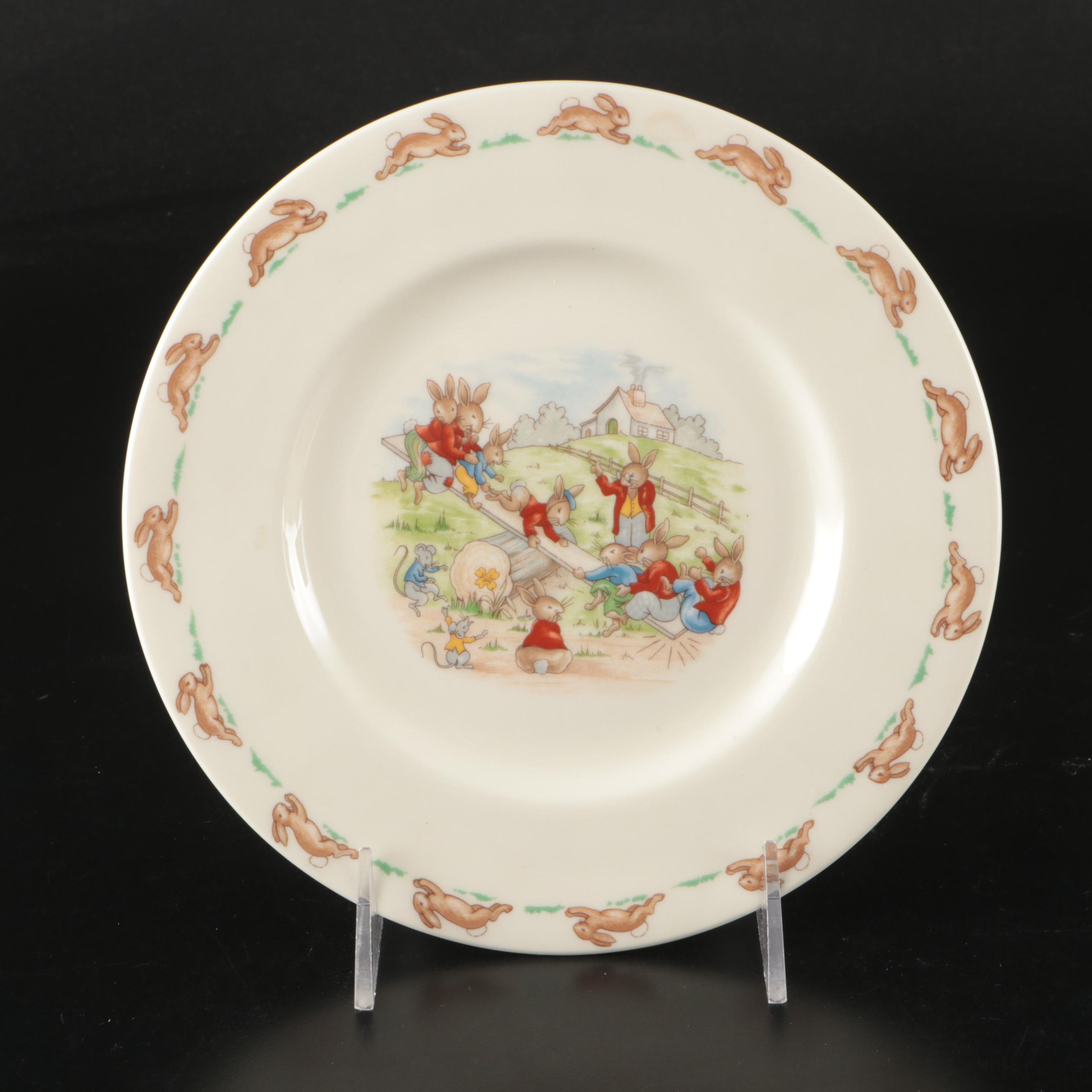 Royal Doulton "Bunnykins" Bone China Tableware with Pictorial Accent Lamp
