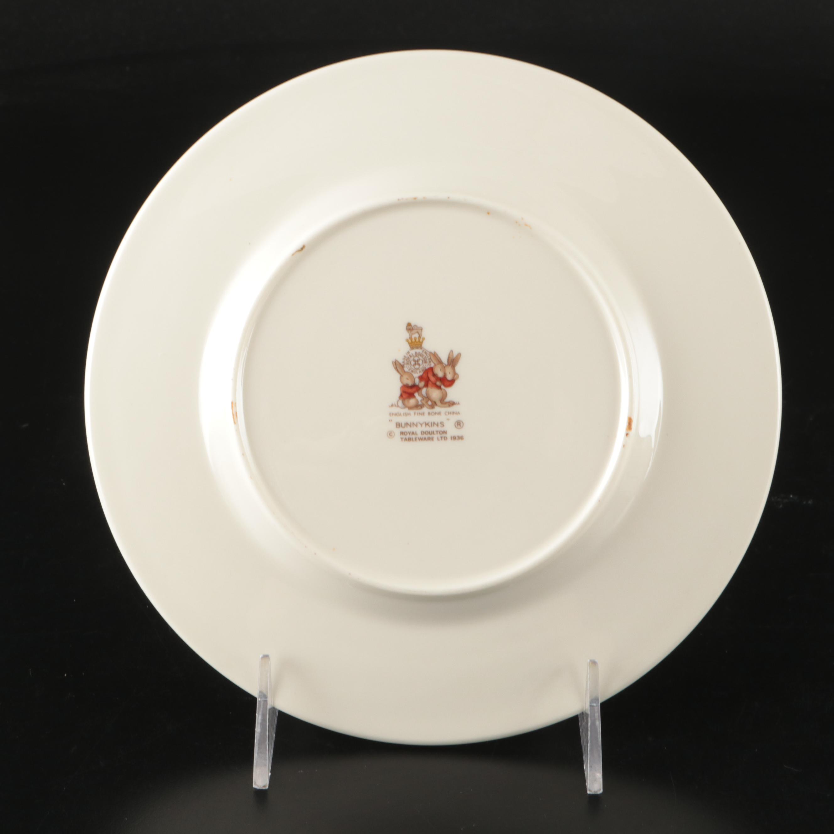 Royal Doulton "Bunnykins" Bone China Tableware with Pictorial Accent Lamp