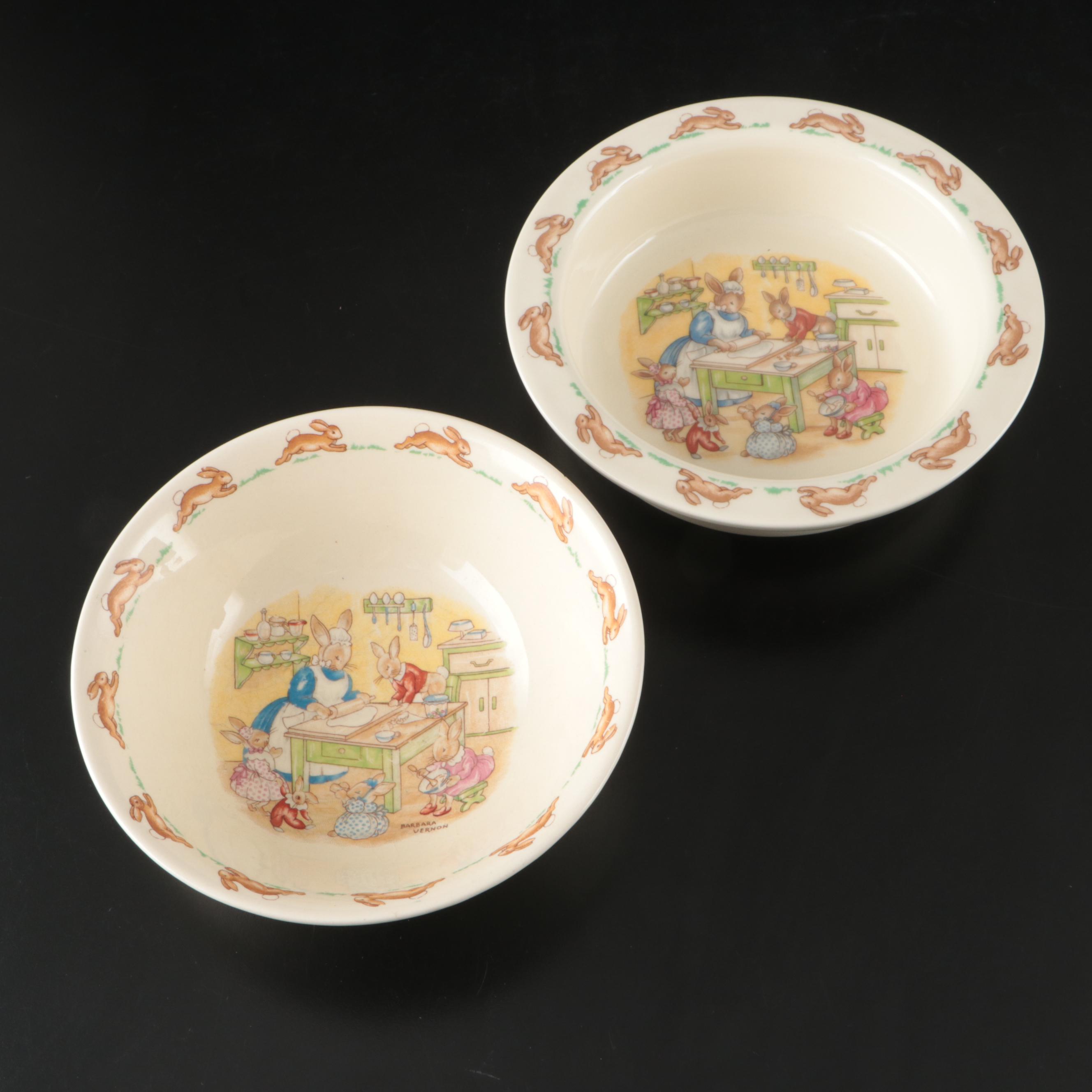Royal Doulton "Bunnykins" Bone China Tableware with Pictorial Accent Lamp