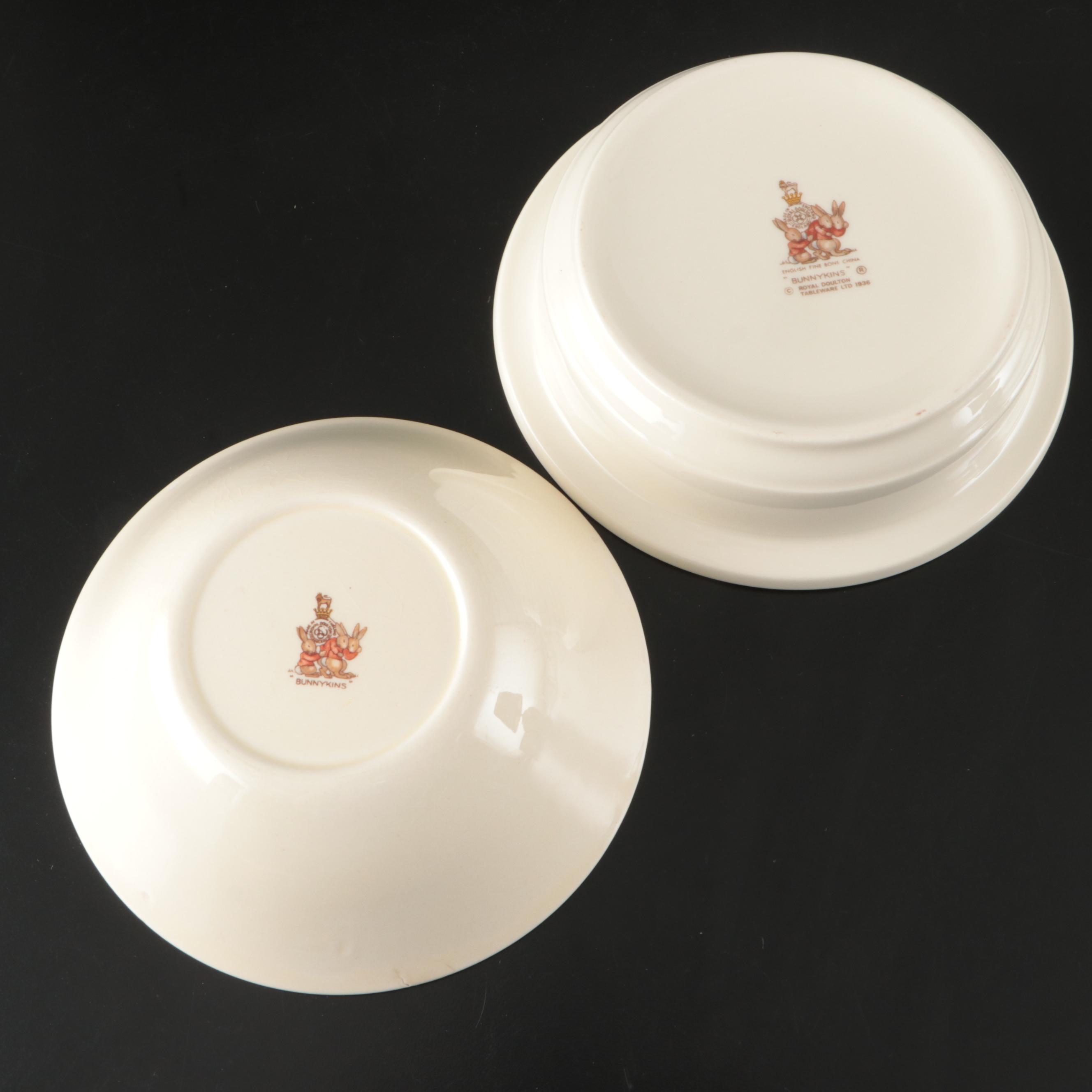 Royal Doulton "Bunnykins" Bone China Tableware with Pictorial Accent Lamp