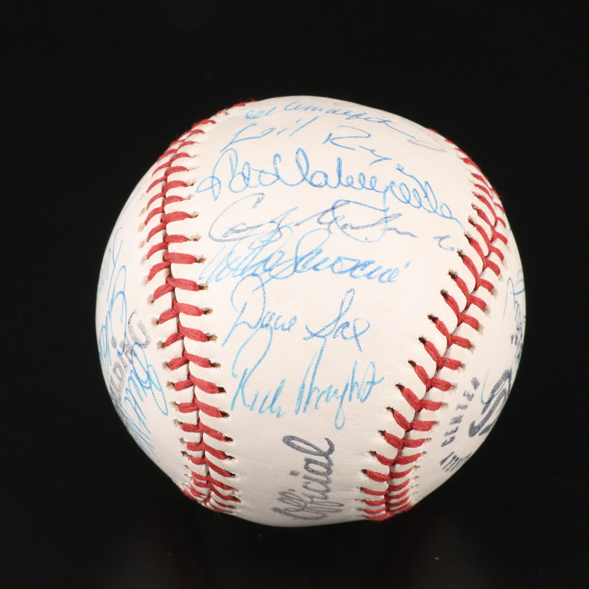 1983 Los Angeles Dodgers Team Signed Baseball Featuring Orel Hershiser and More